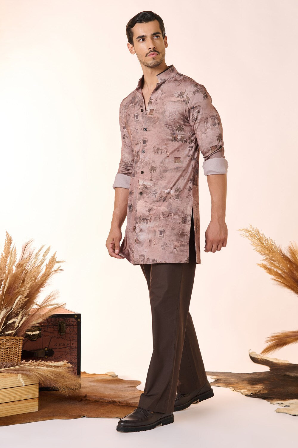 Safari Printed Shirt Kurta