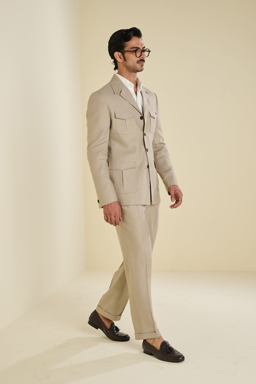 Beige Linen Jacket