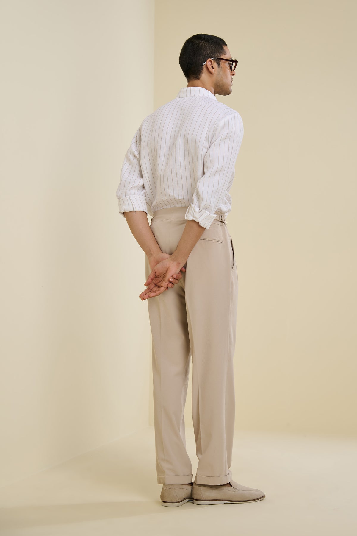 Beige Twill Trousers