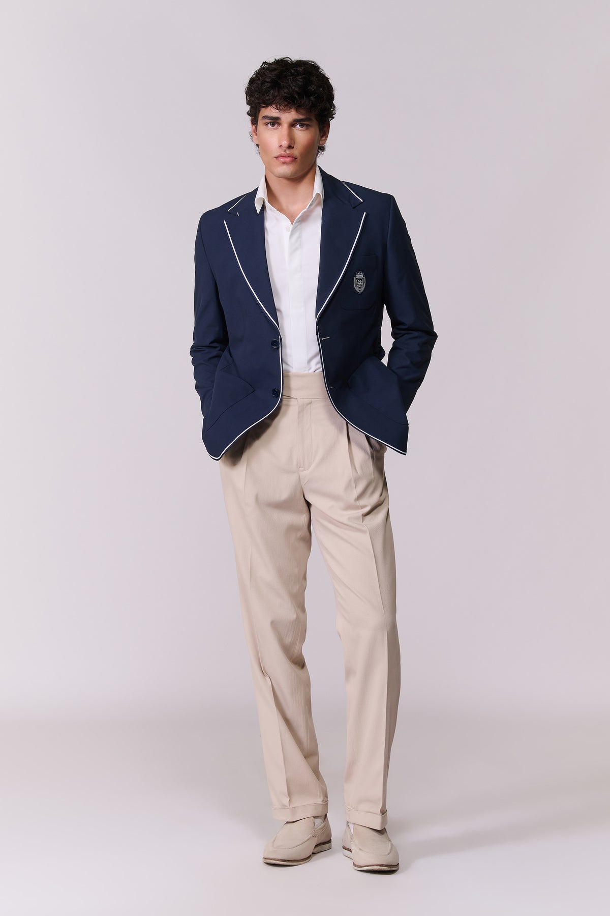 SNCC Navy Contrast-Piped Jacket