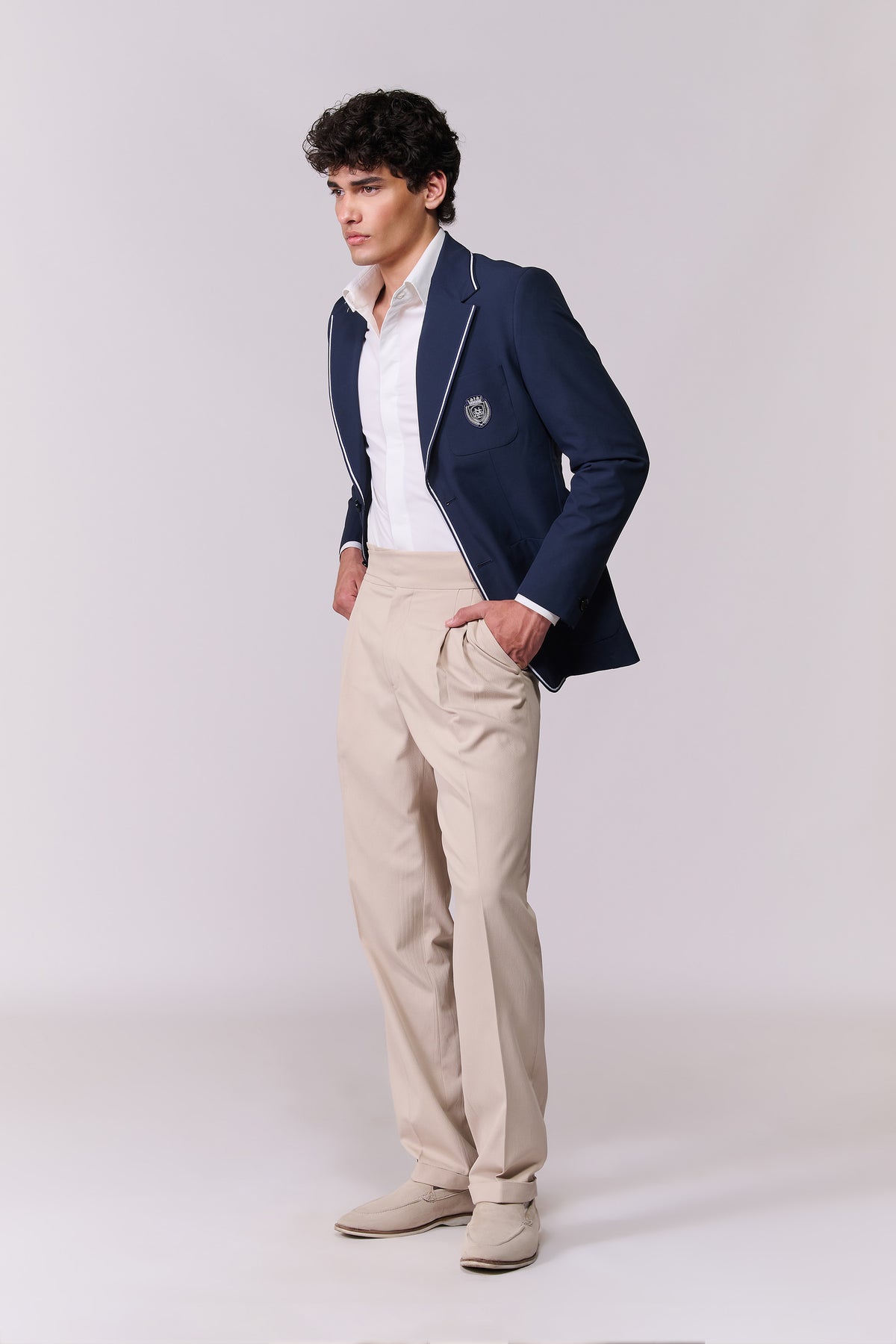 SNCC Navy Contrast-Piped Jacket