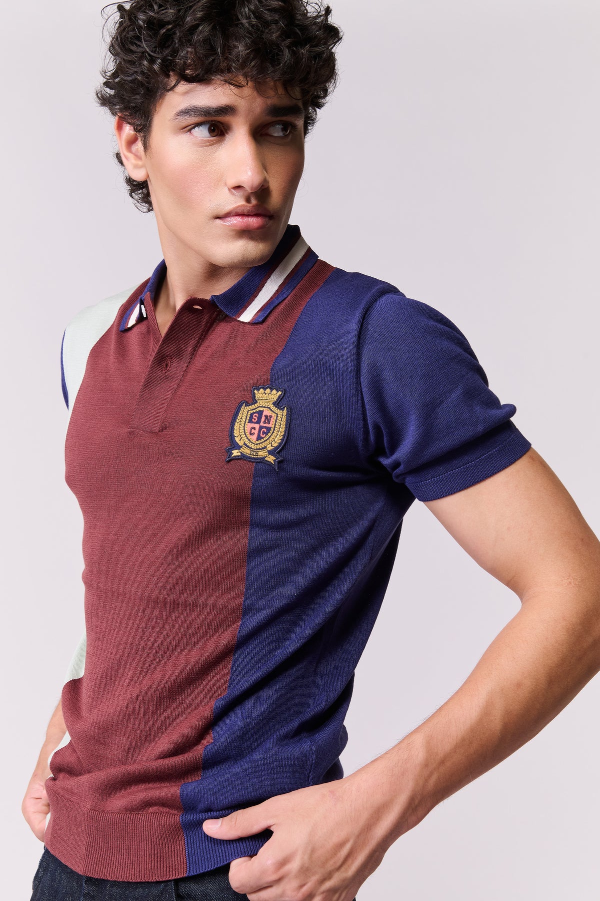 SNCC Multi Colour Block Polo T-shirt