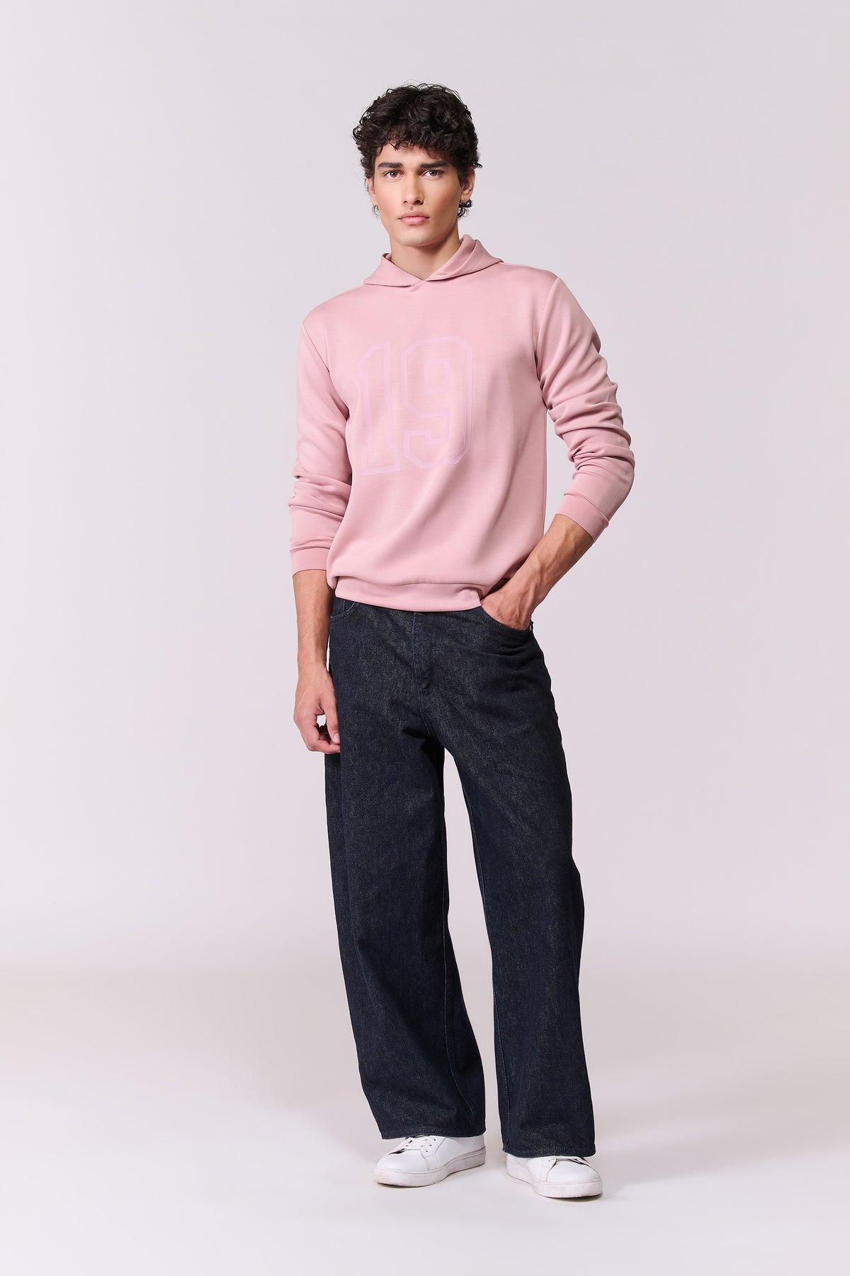 SNCC Pink Tonal Embossed Hoodie