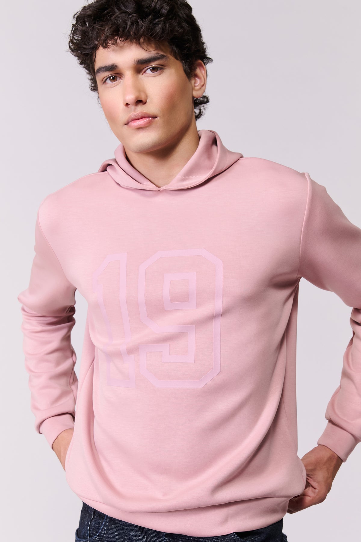 SNCC Pink Tonal Embossed Hoodie