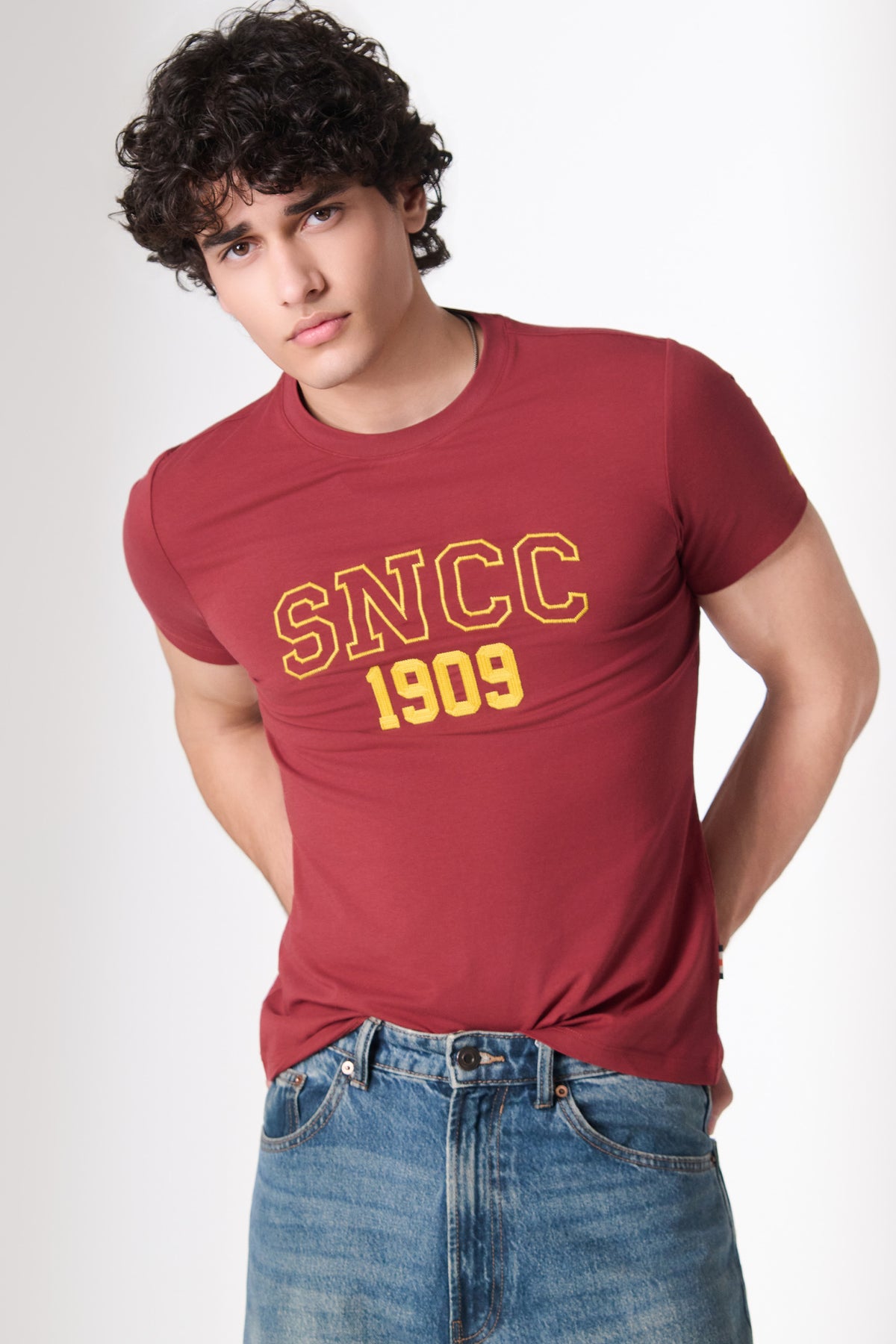 SNCC Burgundy 1909 Varsity T-Shirt
