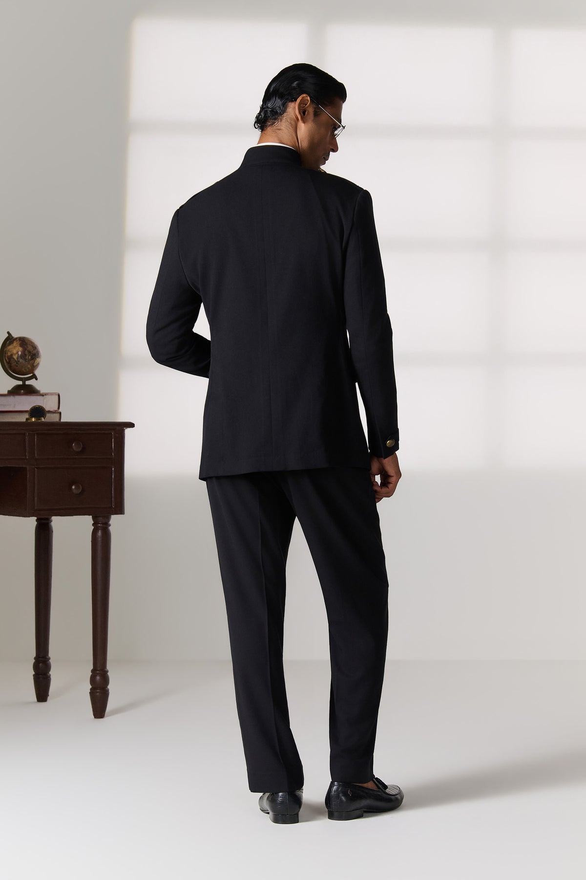 Navy Military-Style Bandhgala