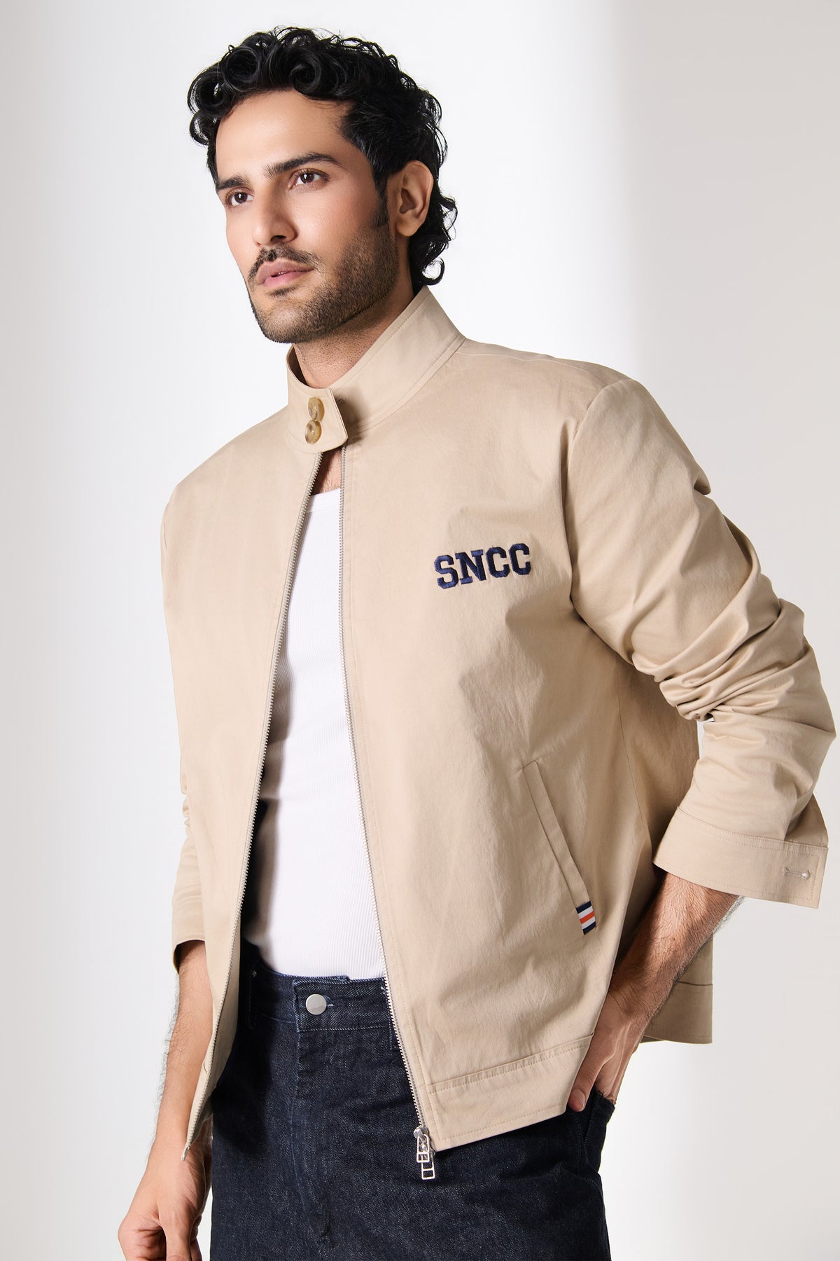 SNCC Beige Zip Jacket