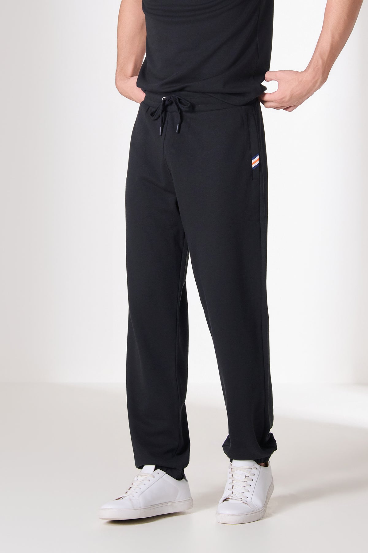SNCC Black Elasticated Trackpant