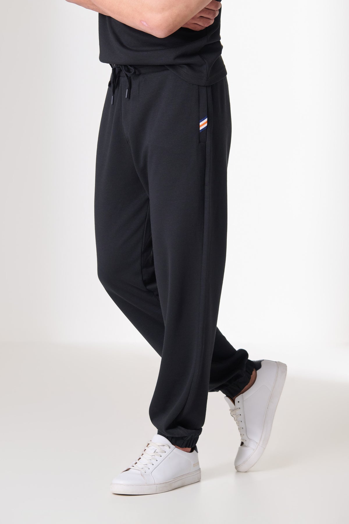SNCC Black Elasticated Trackpant