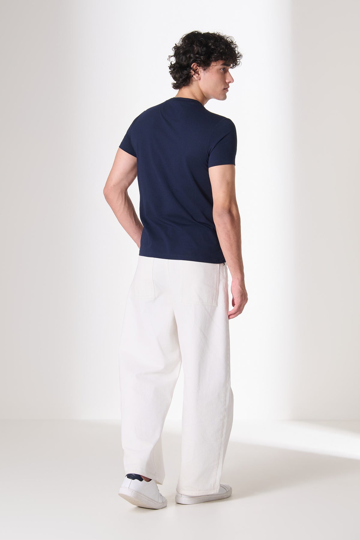 SNCC Navy Batsman Neckline T-Shirt