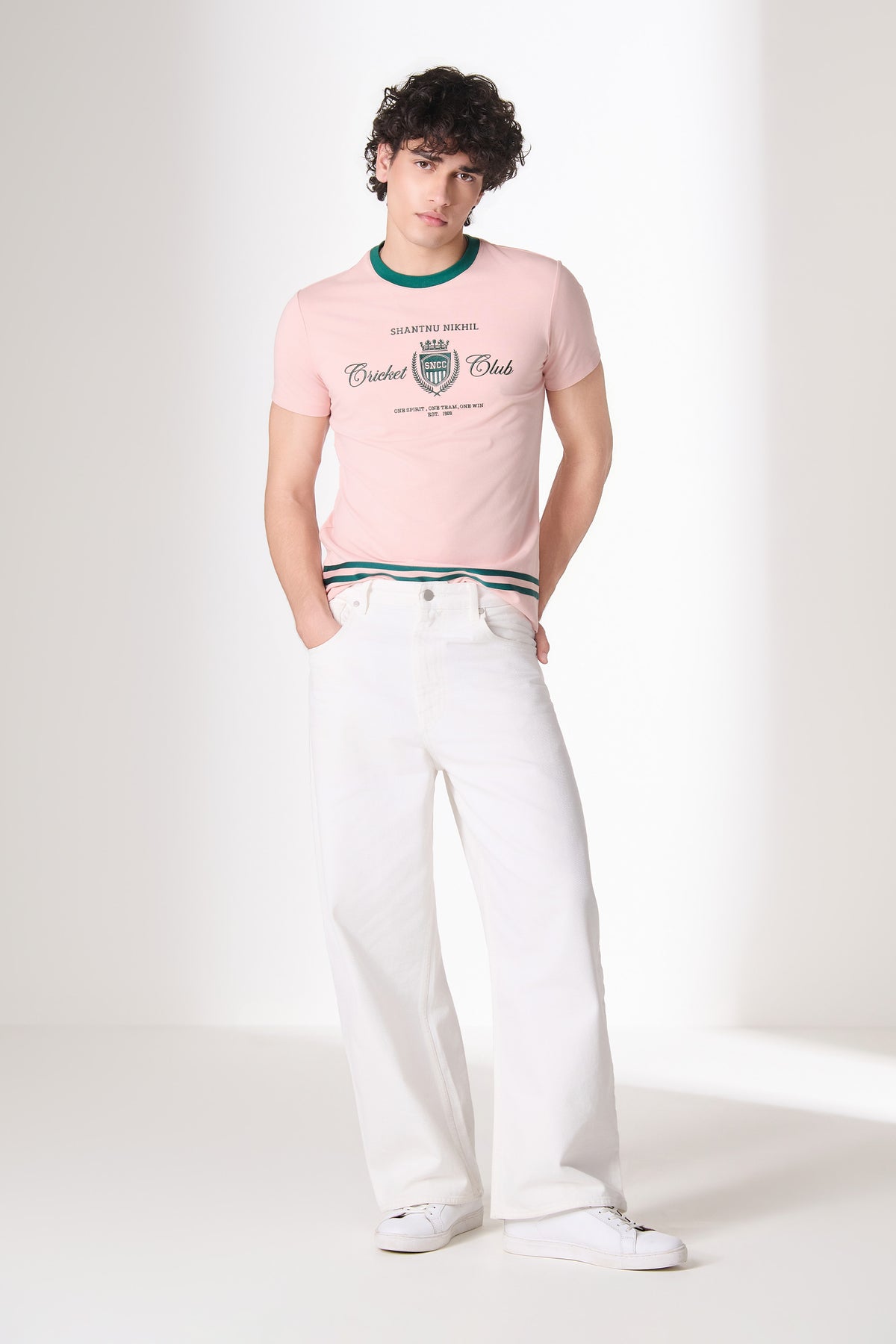 SNCC Pink Cricket Club Graphic T-Shirt