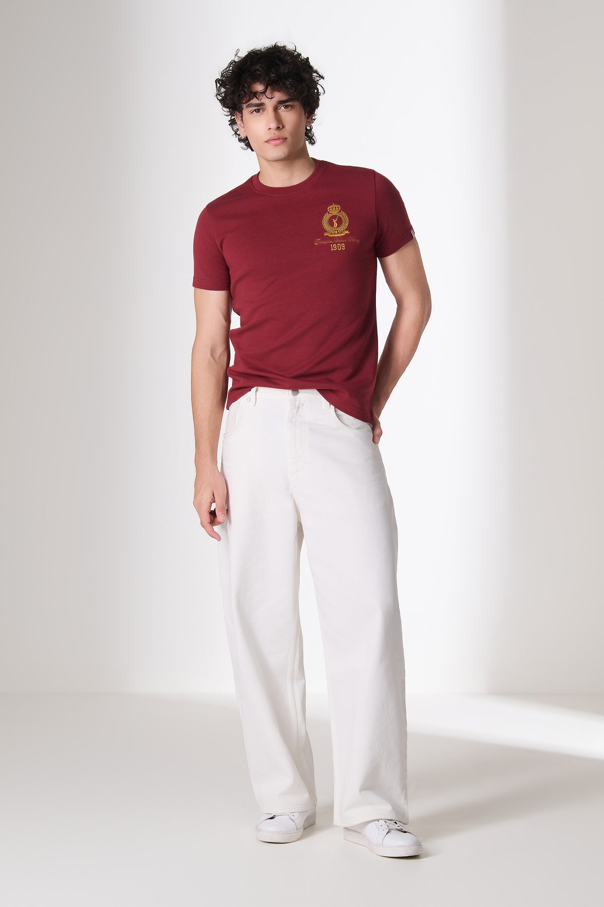 SNCC Burgundy Gold Crest T-Shirt