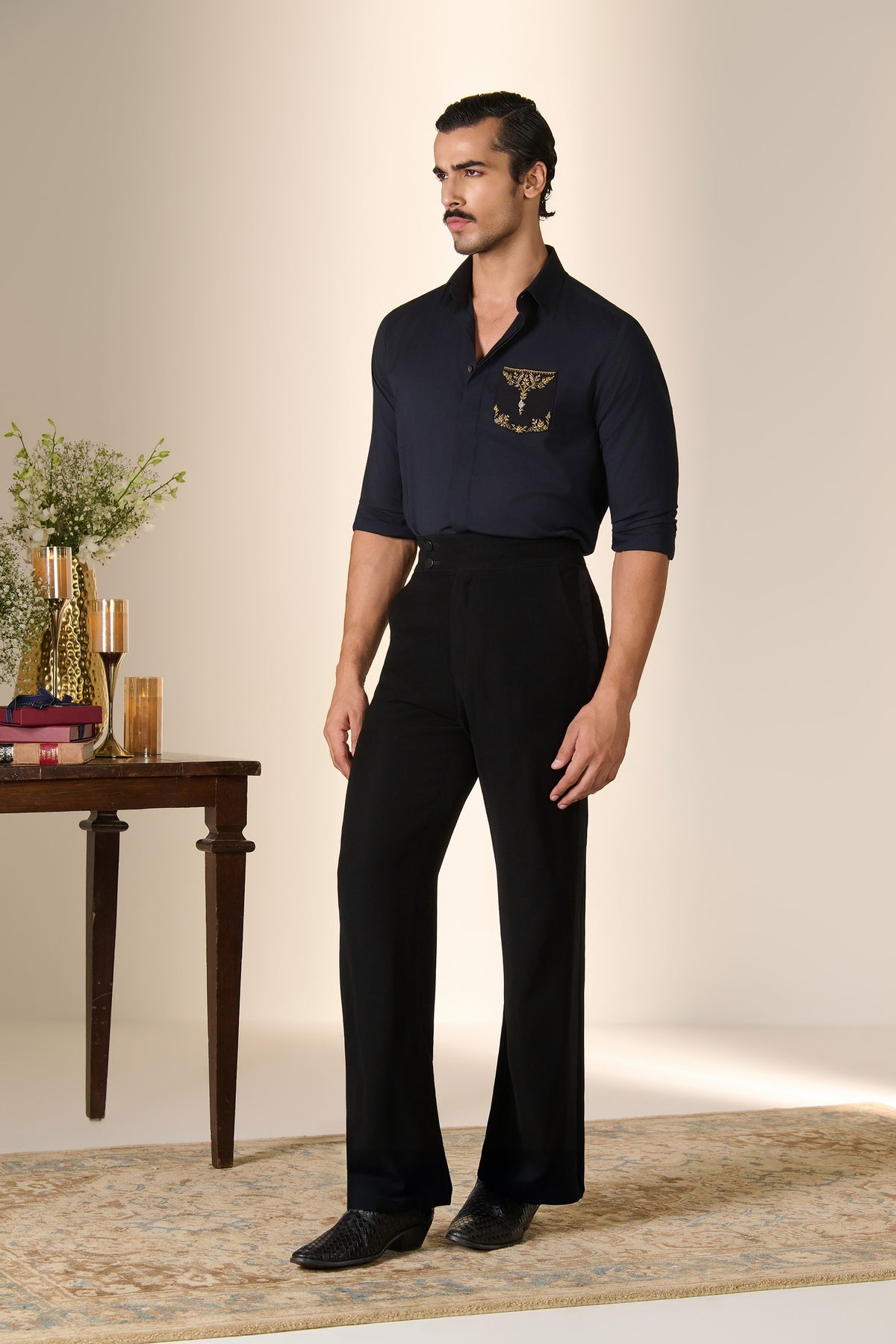 Navy Pocket Detail Shirt
