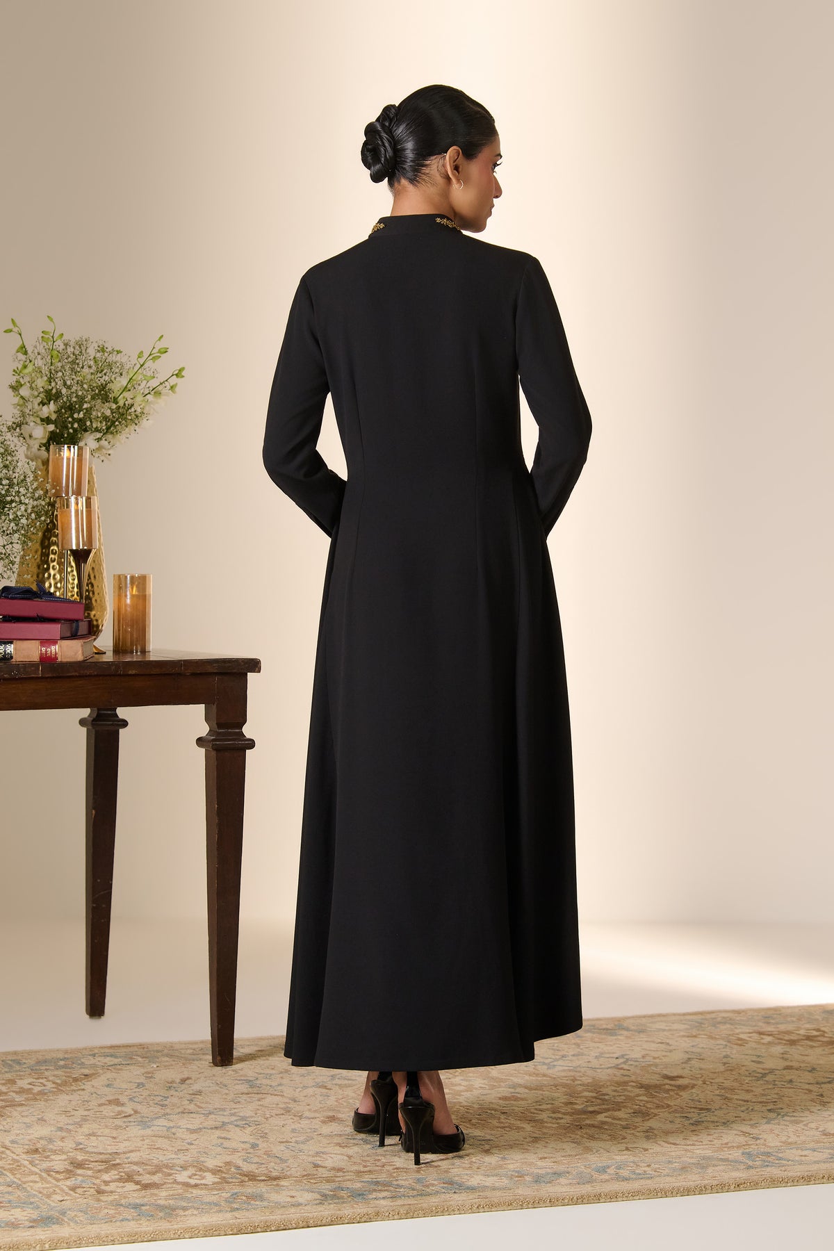 Zari Collar Button-Up Dress