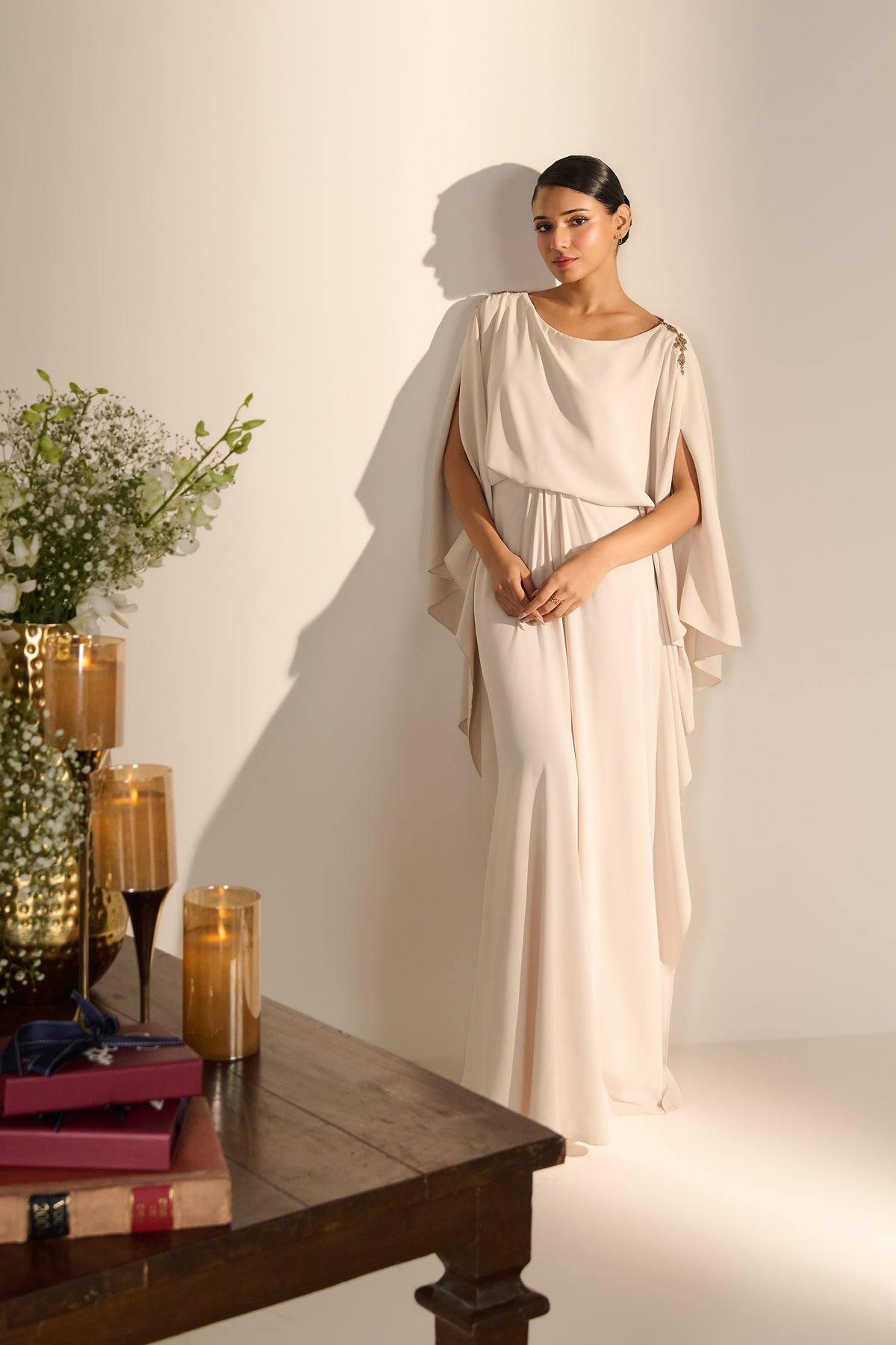Ivory Signature Kaftan Dress