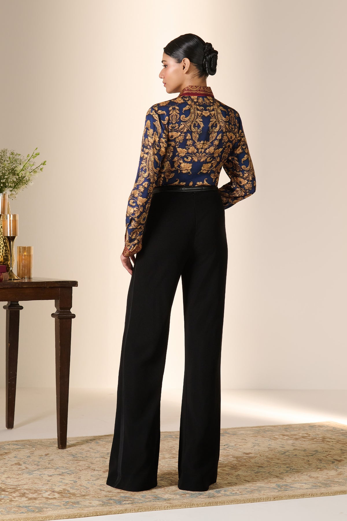 Regal Border Baroque Silk Shirt