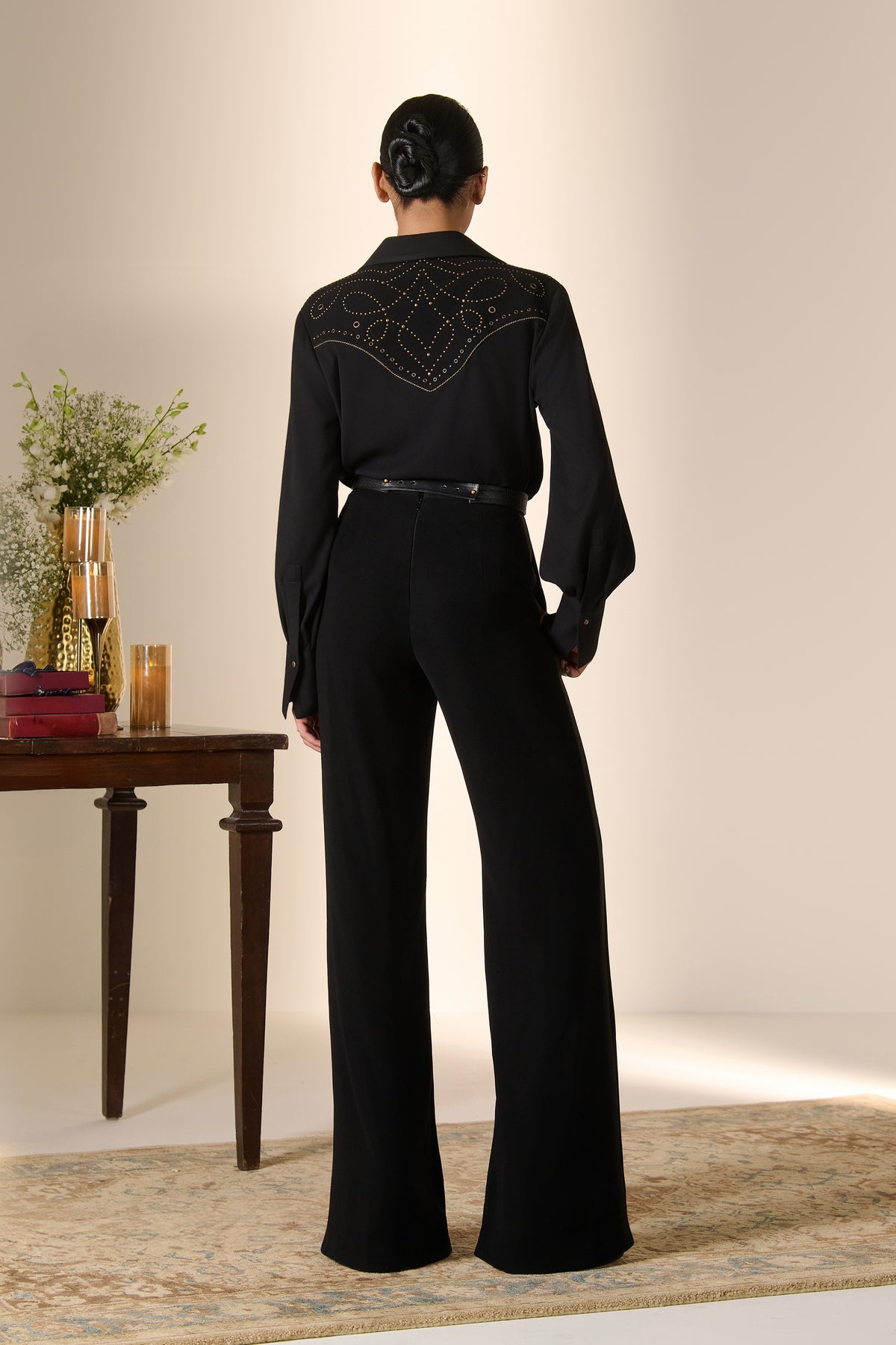 Rivet Embossed Yoke Shirt