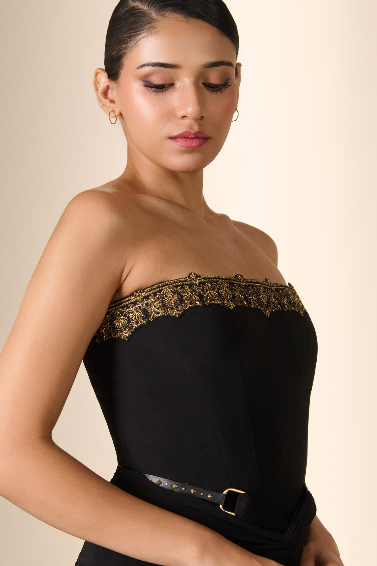 Zari Embellished Corset Top