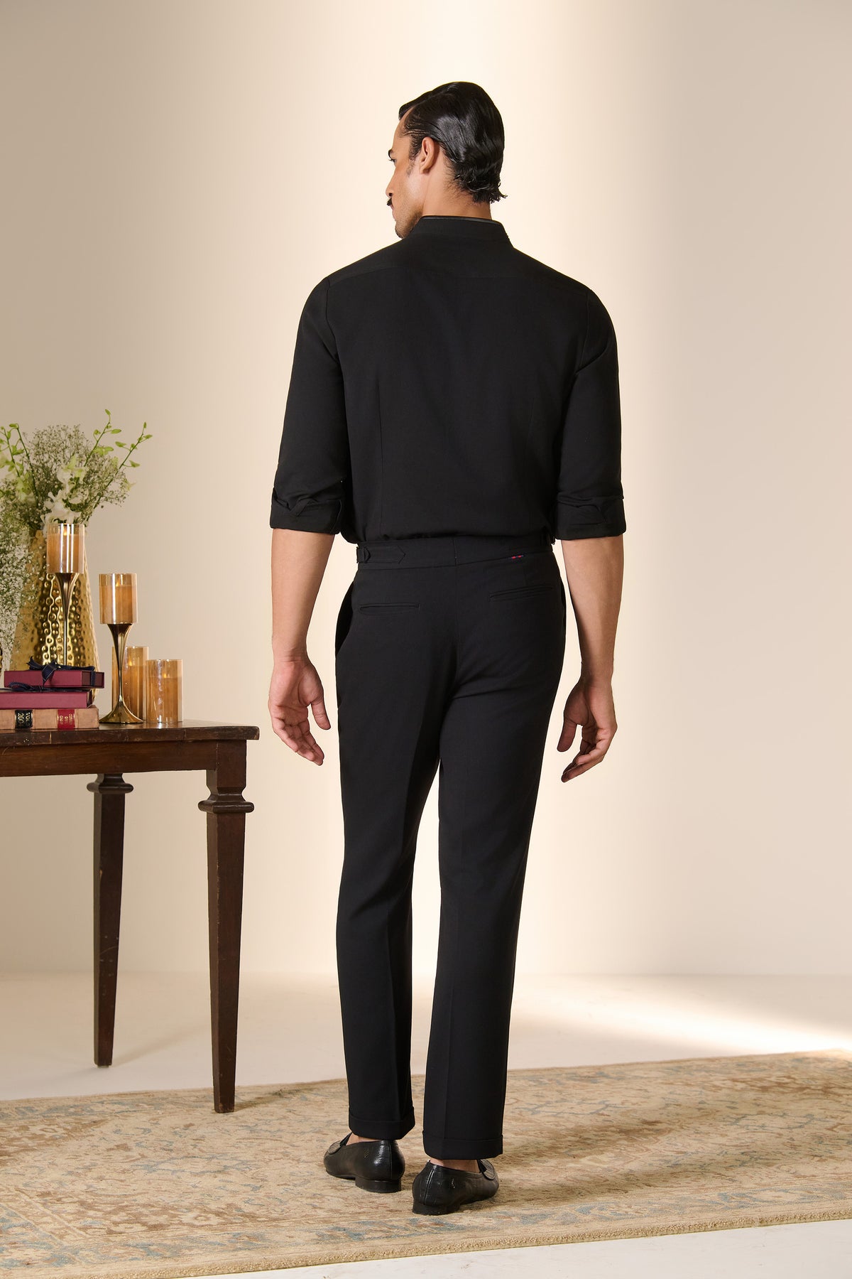 Black Crest Detail Shirt