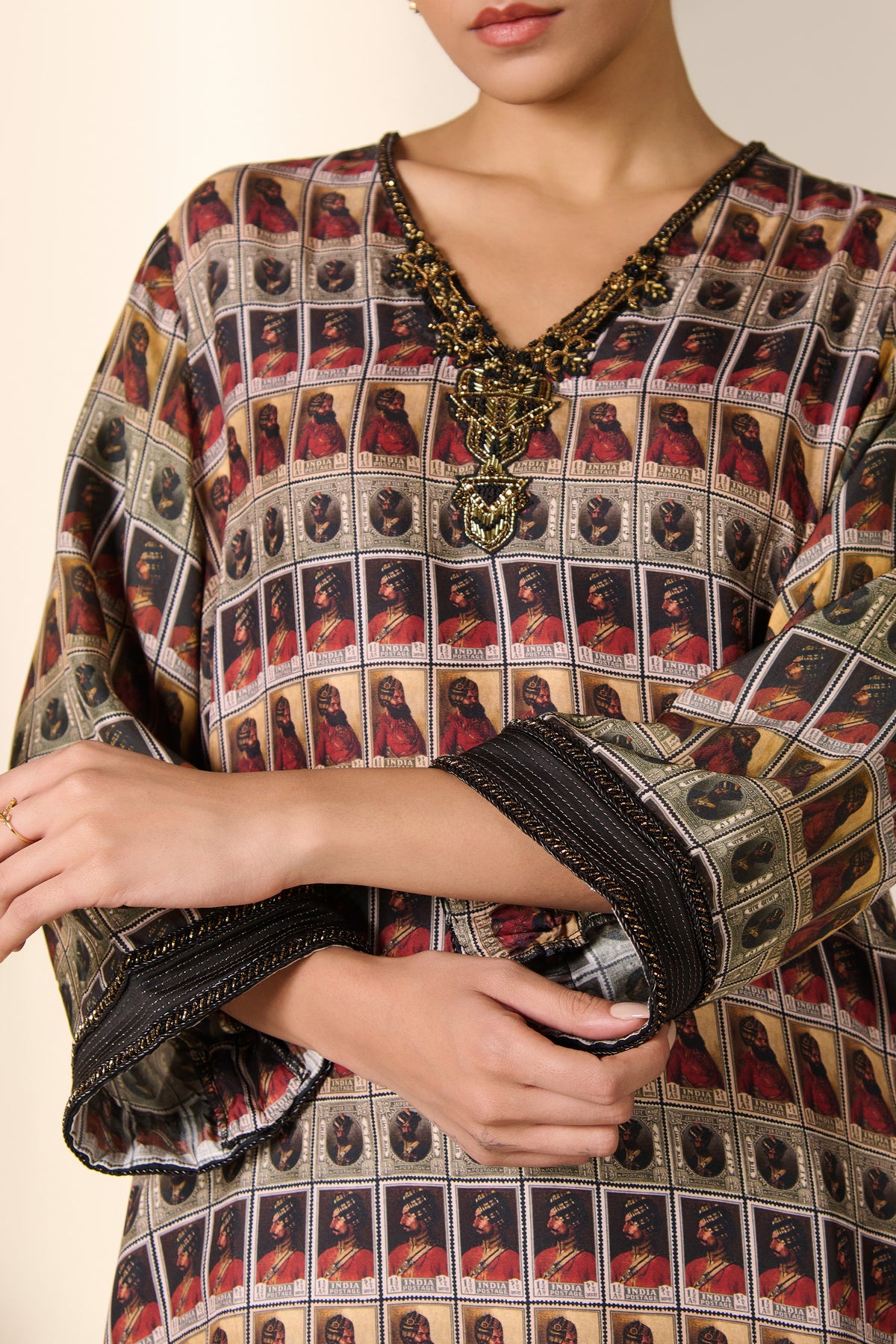Imperial Stamp Print Kurta