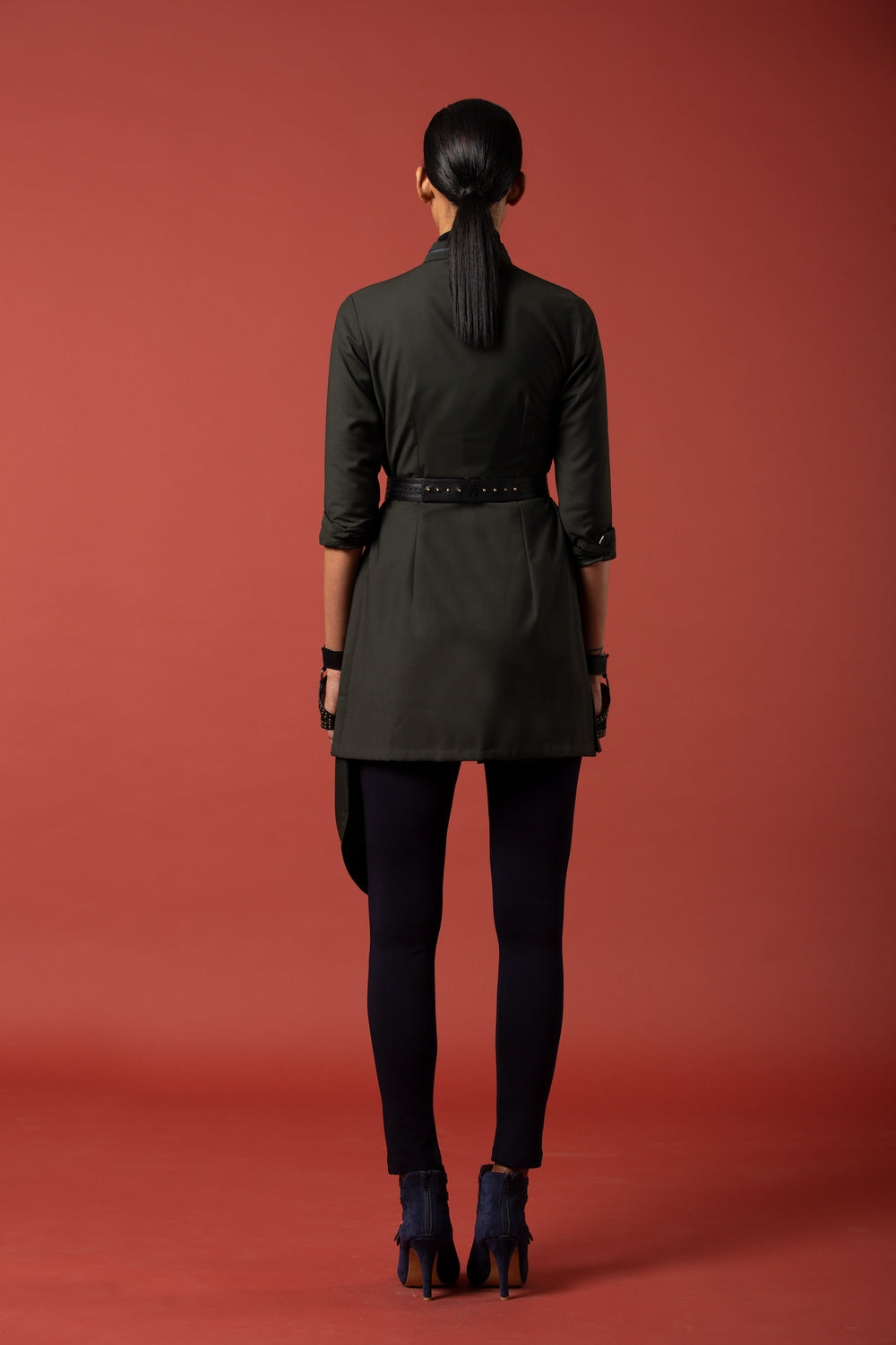 Commodore Drape Olive Shirt