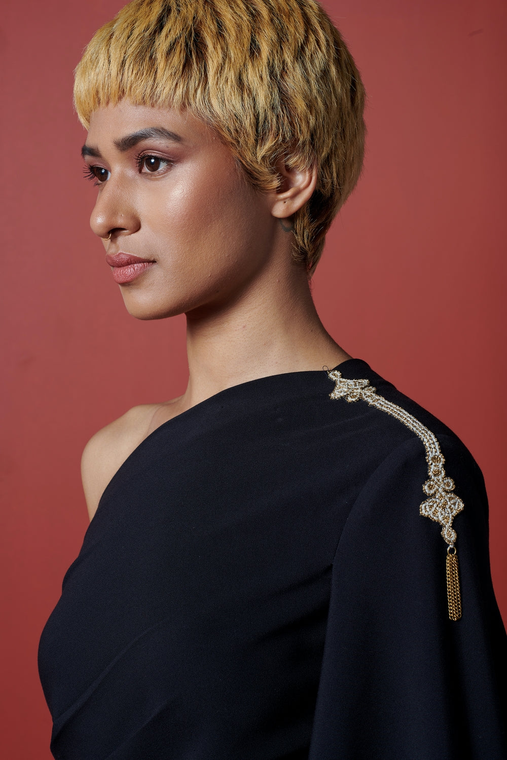 Sarge Drape-Sleeve Shirt