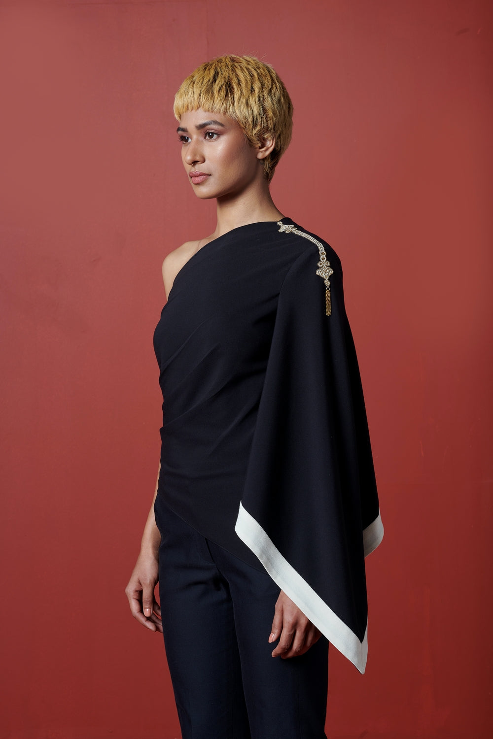 Sarge Drape-Sleeve Shirt