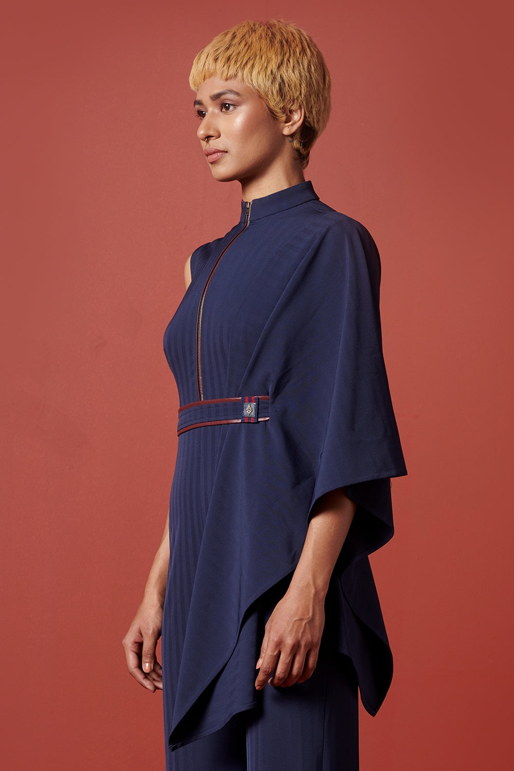 Vice Marshal Drape-Sleeve Jumpsuit