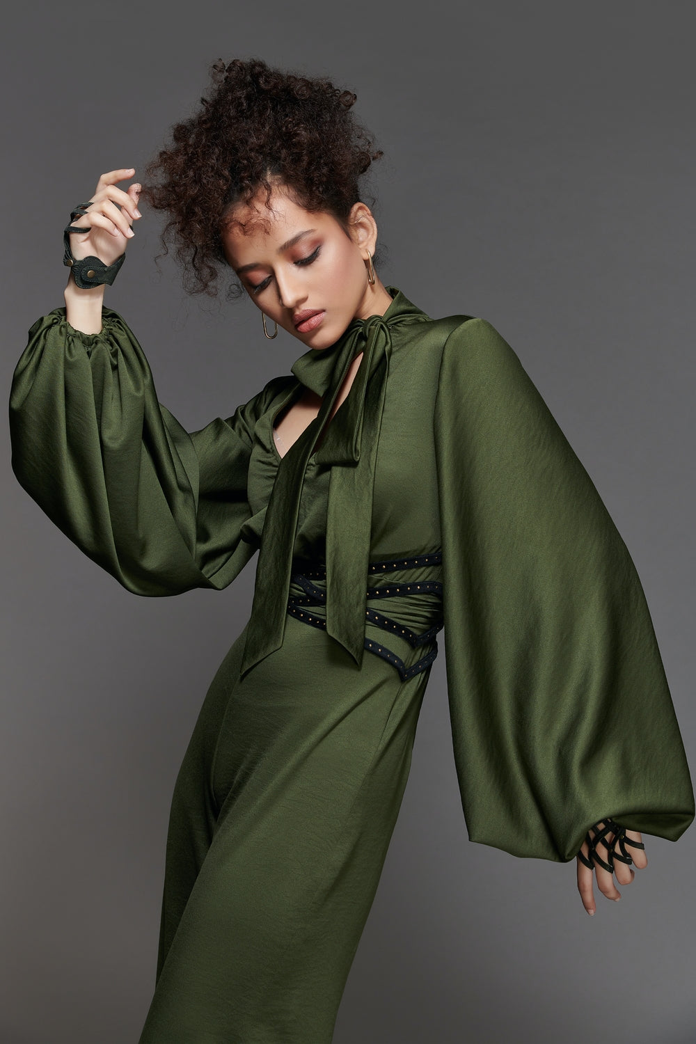 Knot Collar Jumpsuit