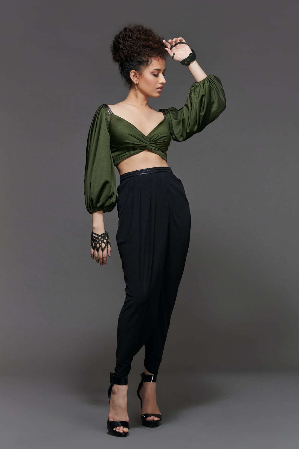 Twisted Bodice Cropped Top