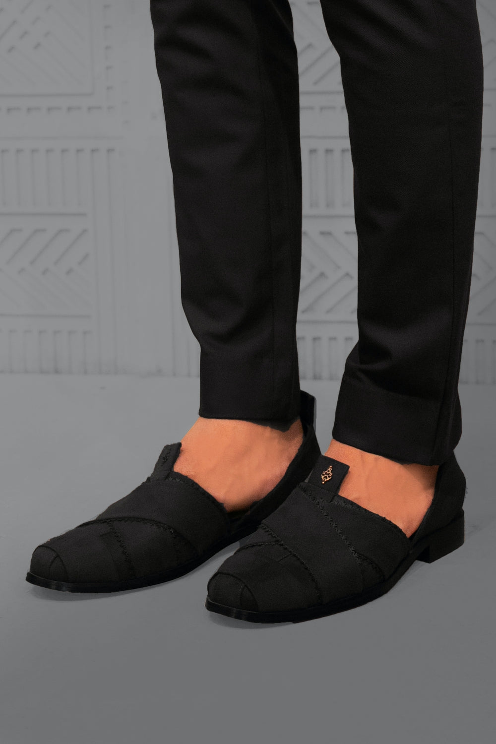 Black Convoy Wrapped Espadrilles