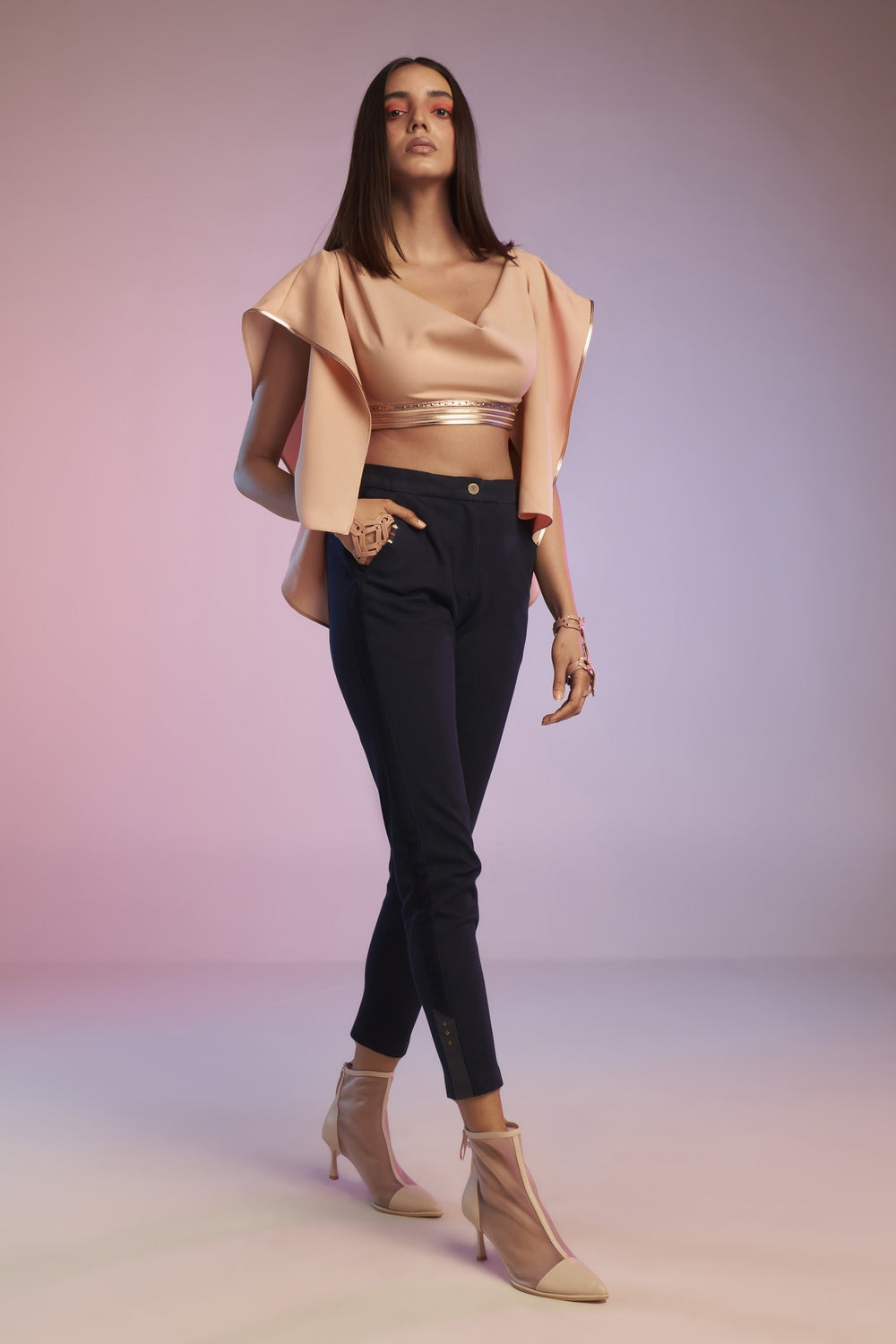 Pink Minimal Crop Top