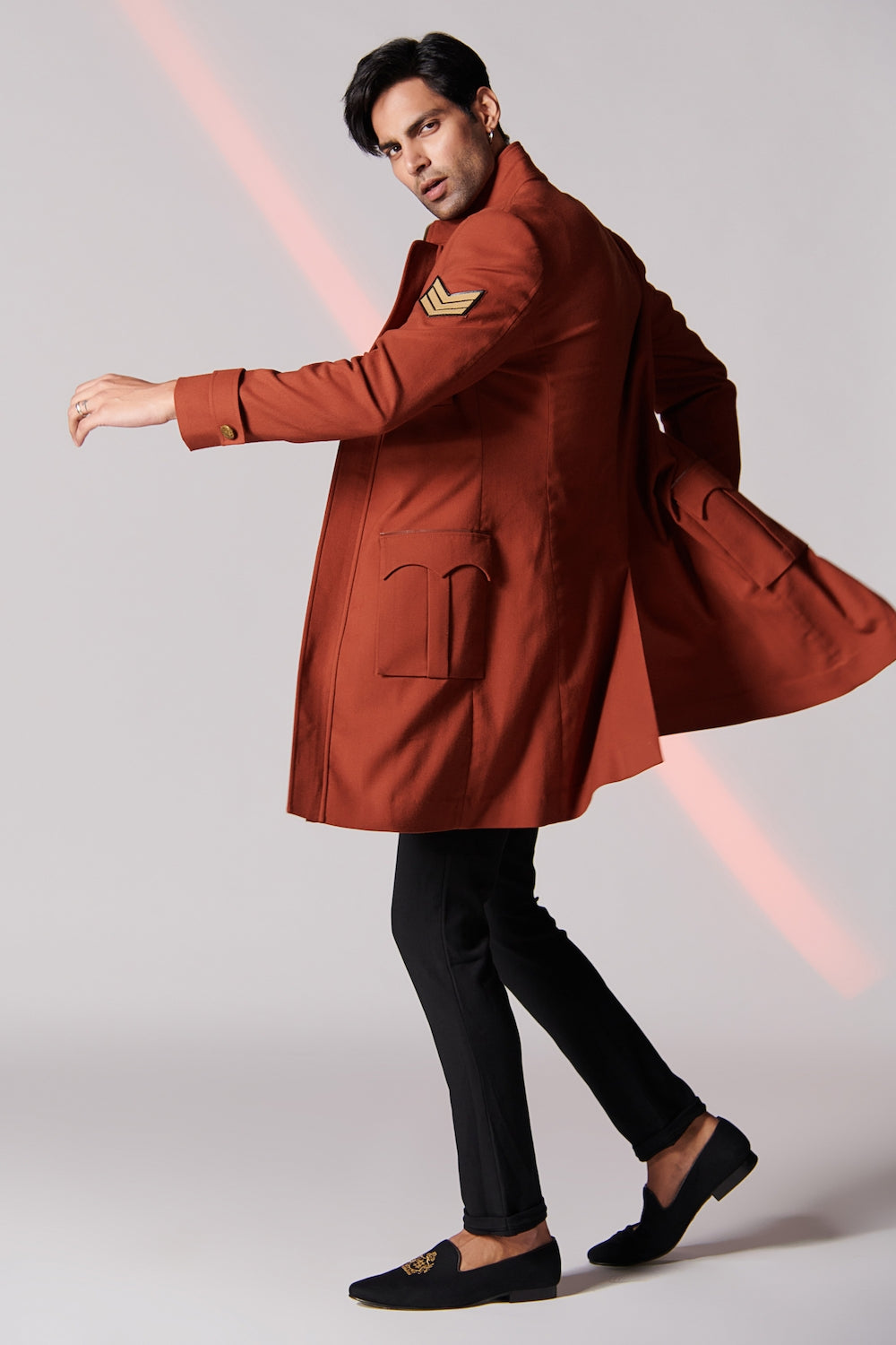 Funnel Neck Overcoat