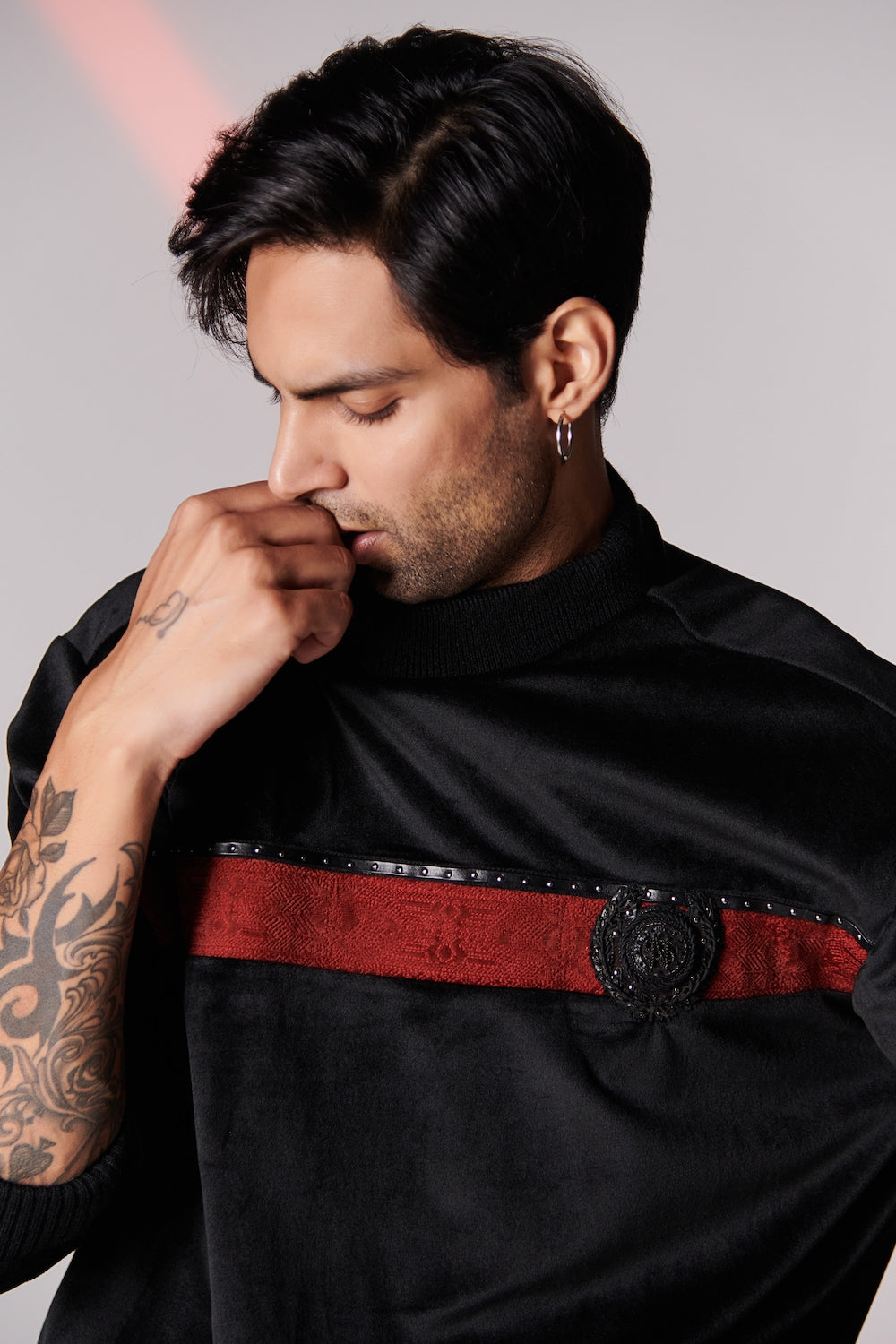 Black Crested Hoodie