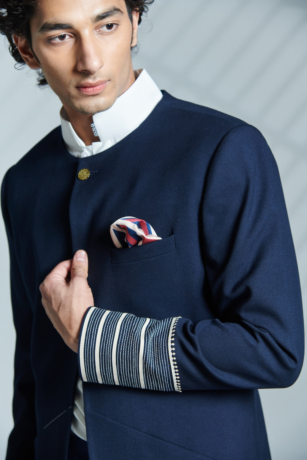 One Button Open Sherwani