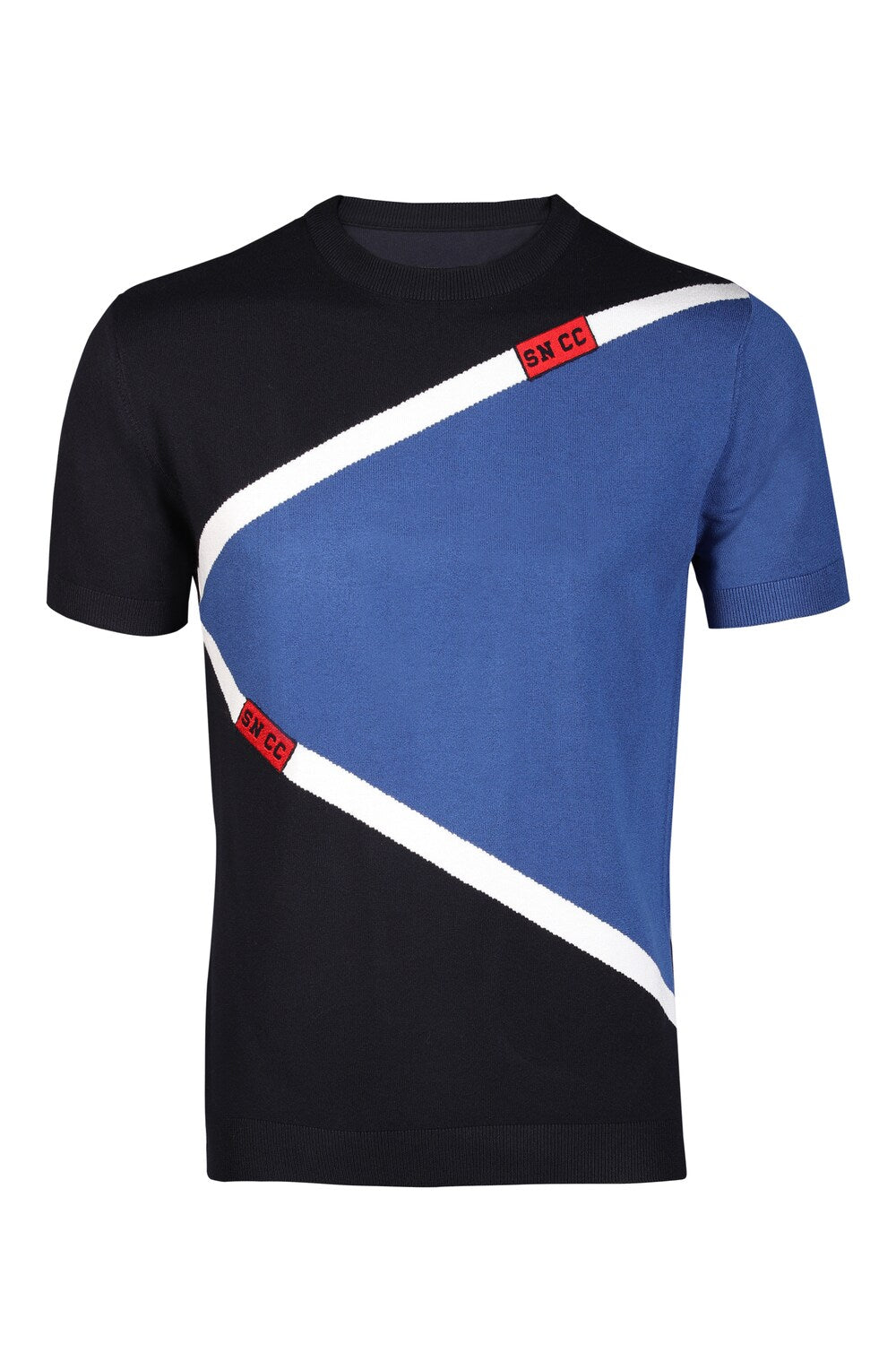 SNCC Colour Block Flat-Knit T shirt