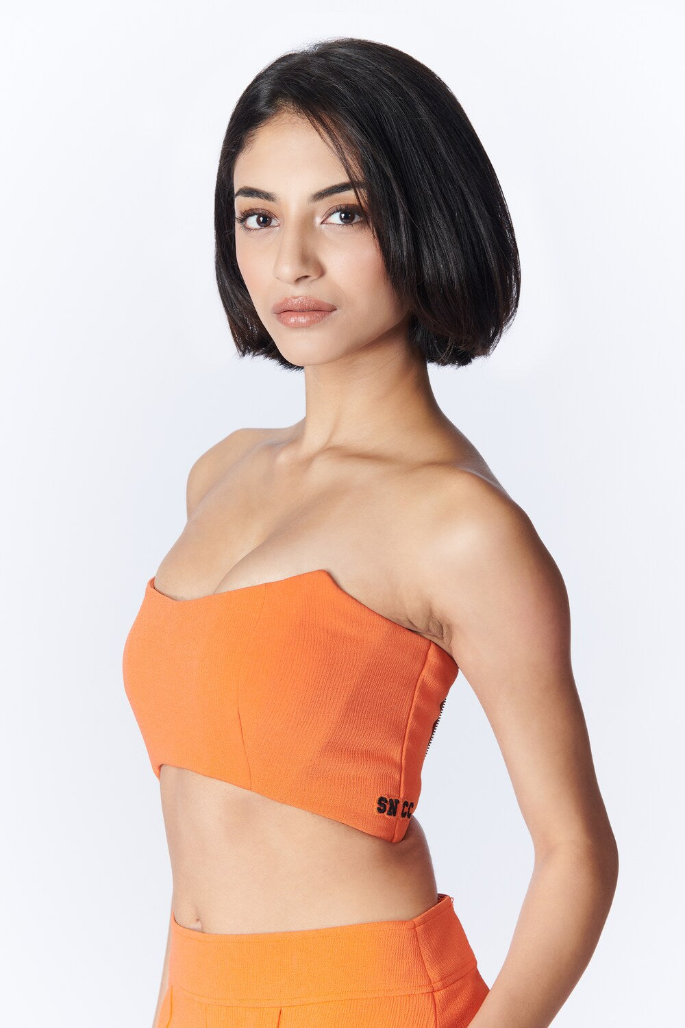 Aditi Rao Hydari In SNCC Orange Bustier