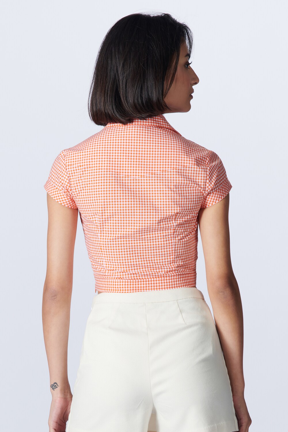 SNCC Plaid Crop Shirt