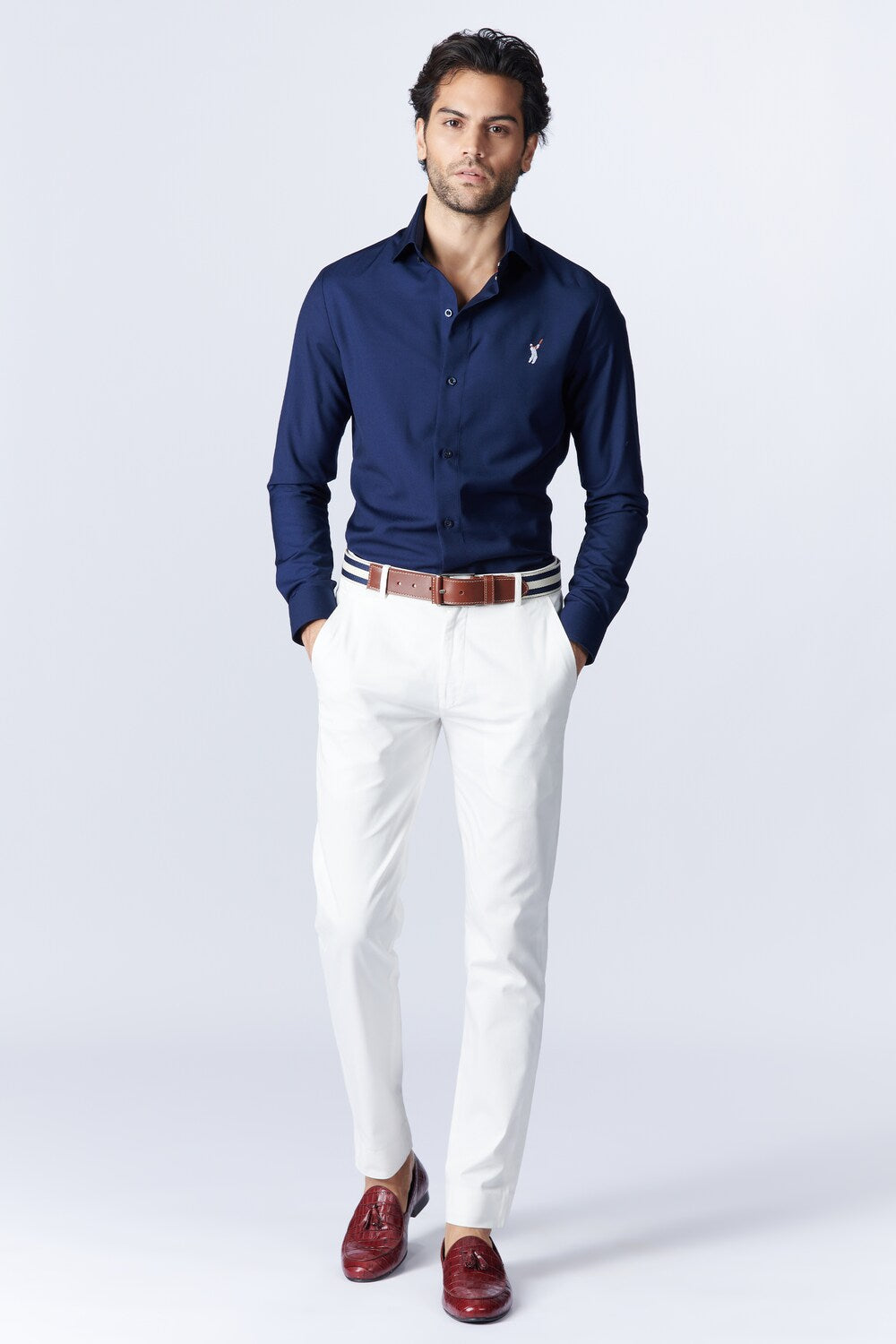 SNCC Navy Shirt with Batsman Logo