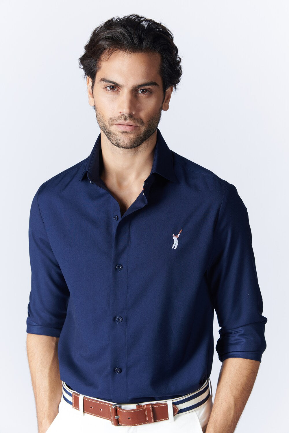 SNCC Navy Shirt with Batsman Logo