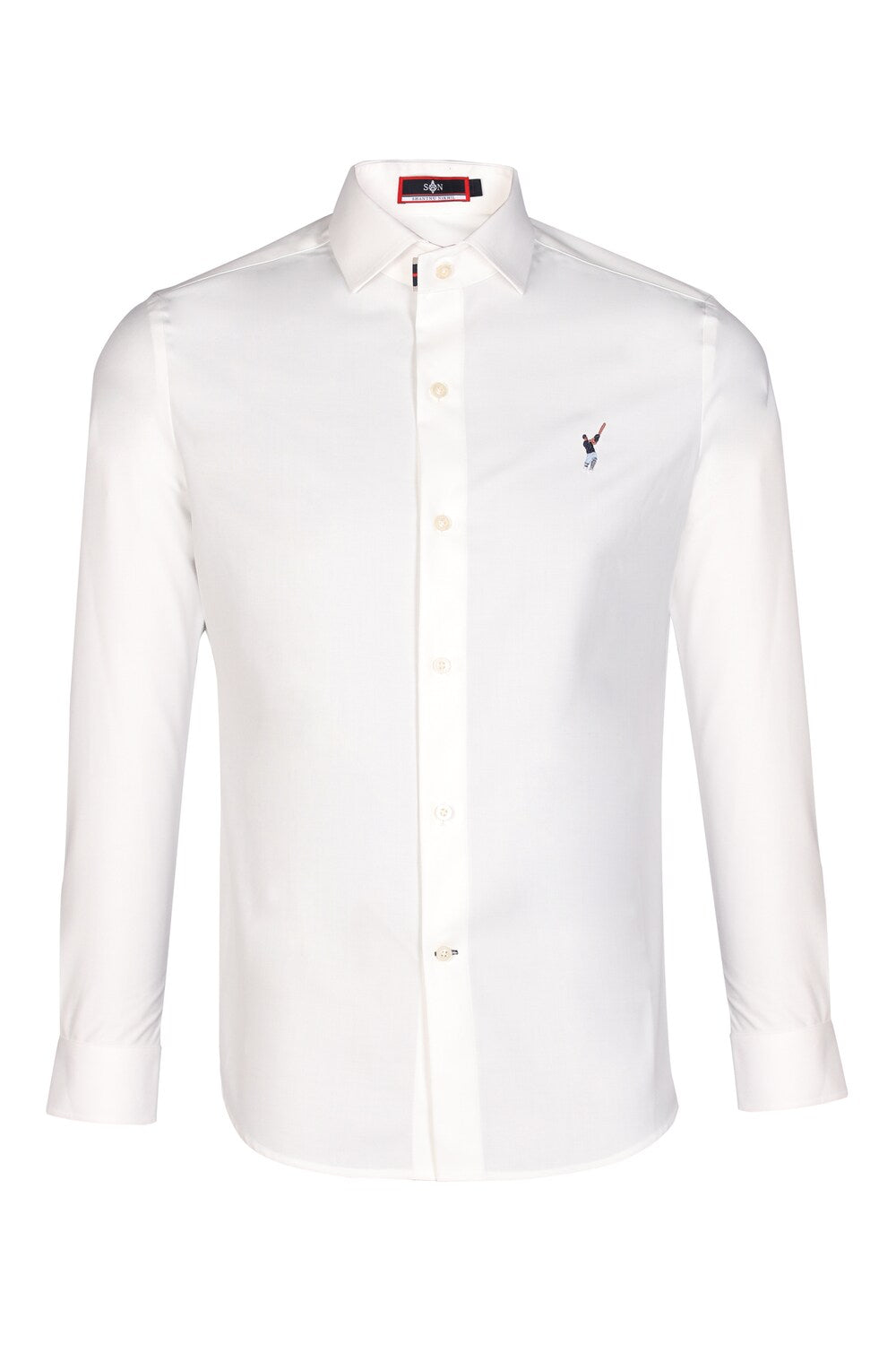 SNCC Off White Shirt with Batsman Logo