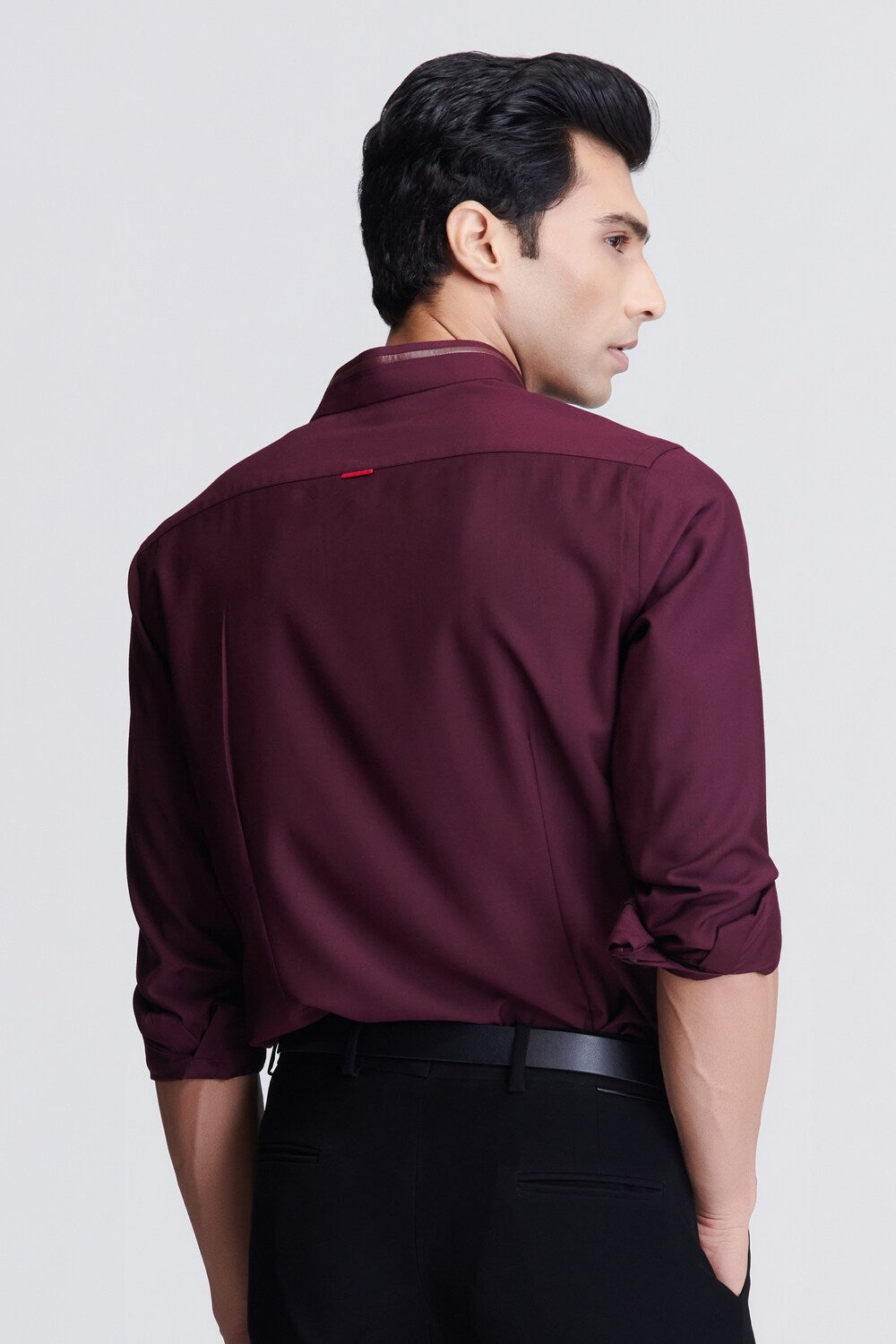 Plum Embellished Shirt