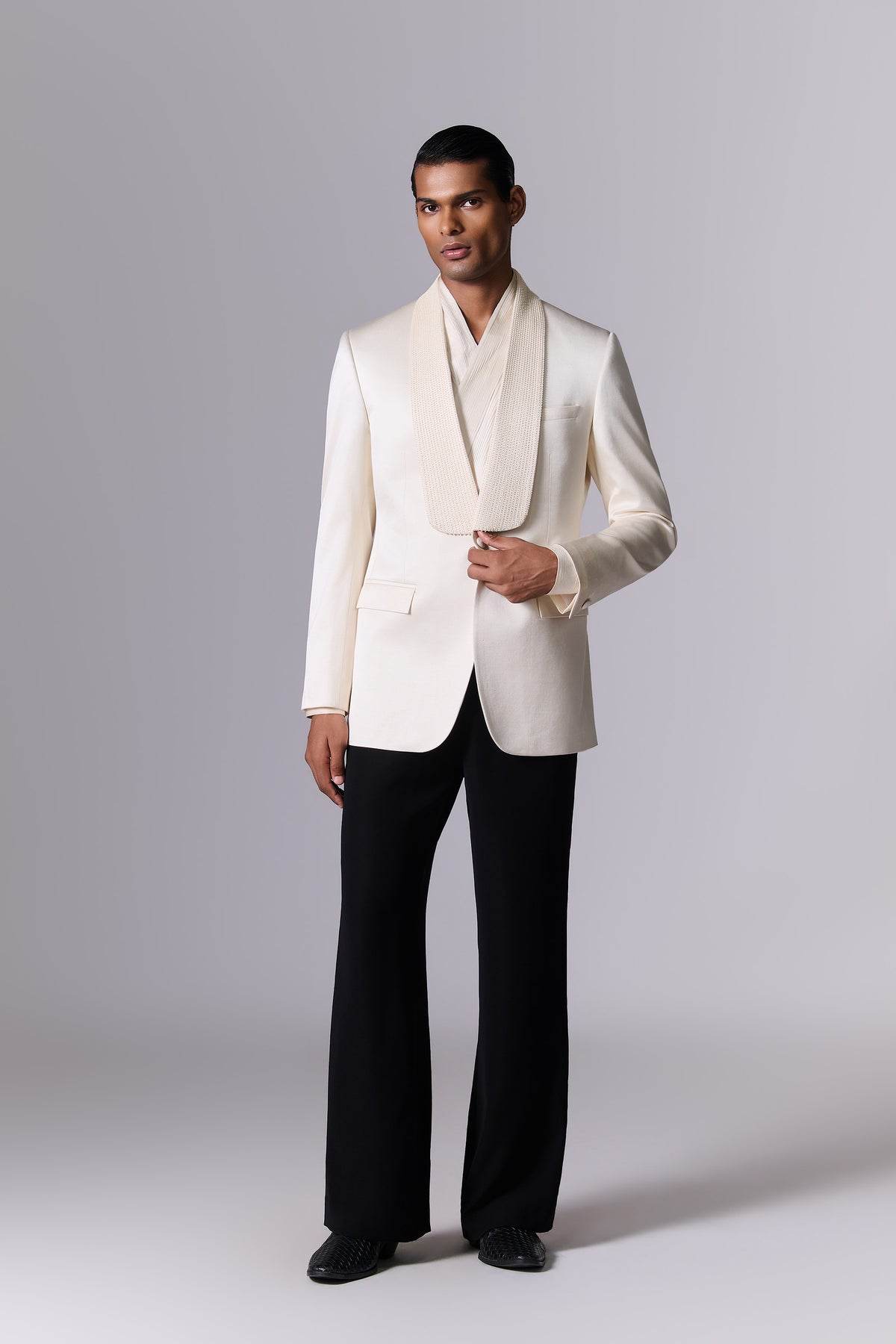 White Opal Tailored Tuxedo Set