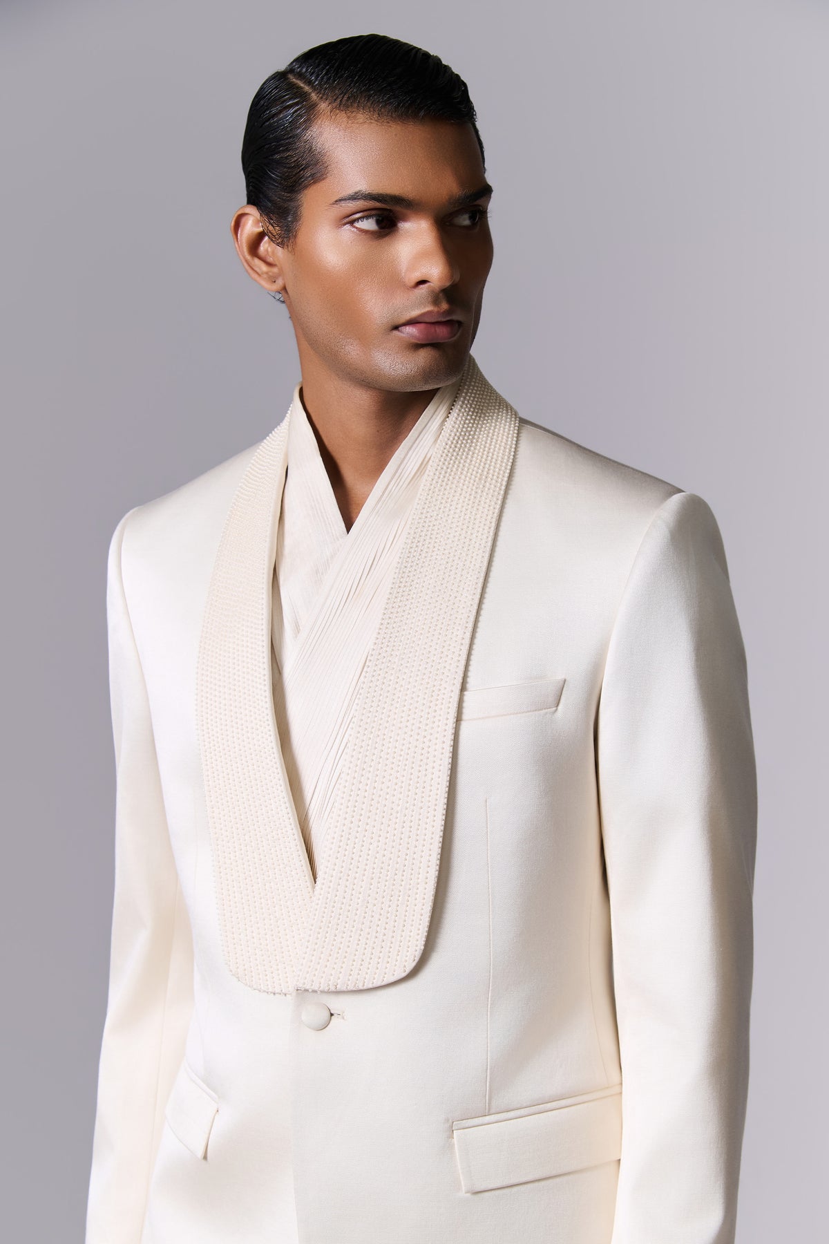 White Opal Tailored Tuxedo Set