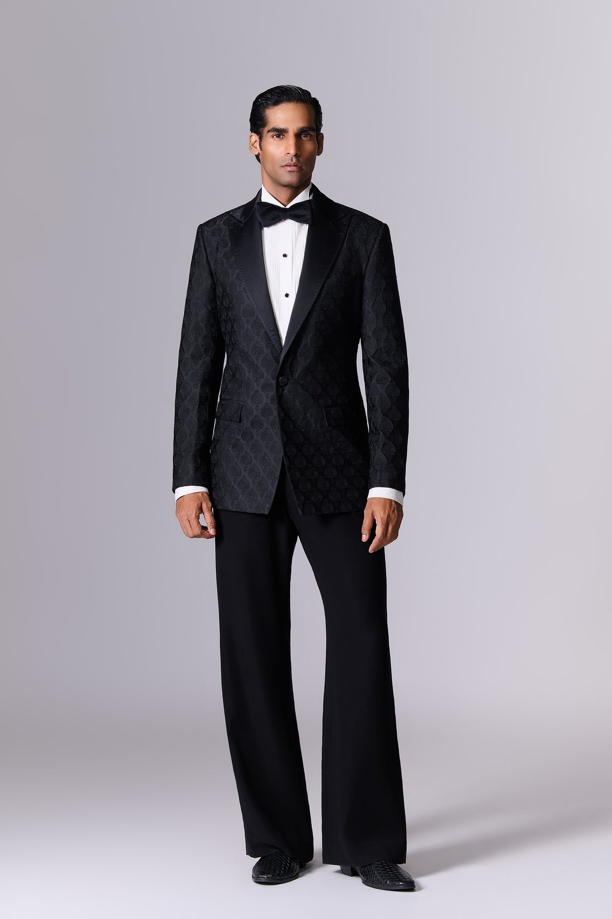 Obsidian Black Evening Tuxedo Set