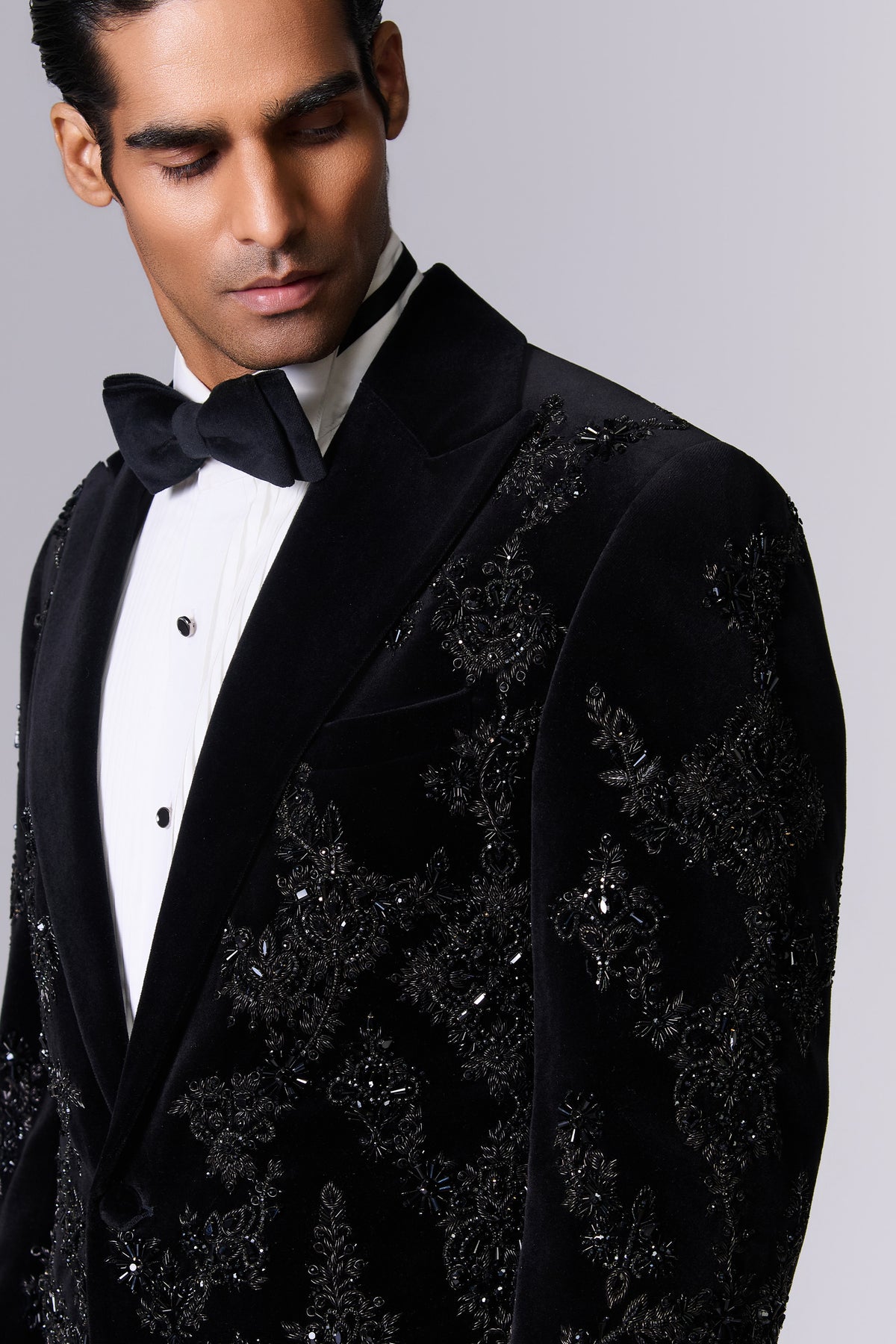 Obsidian Black Velvet Formal Set