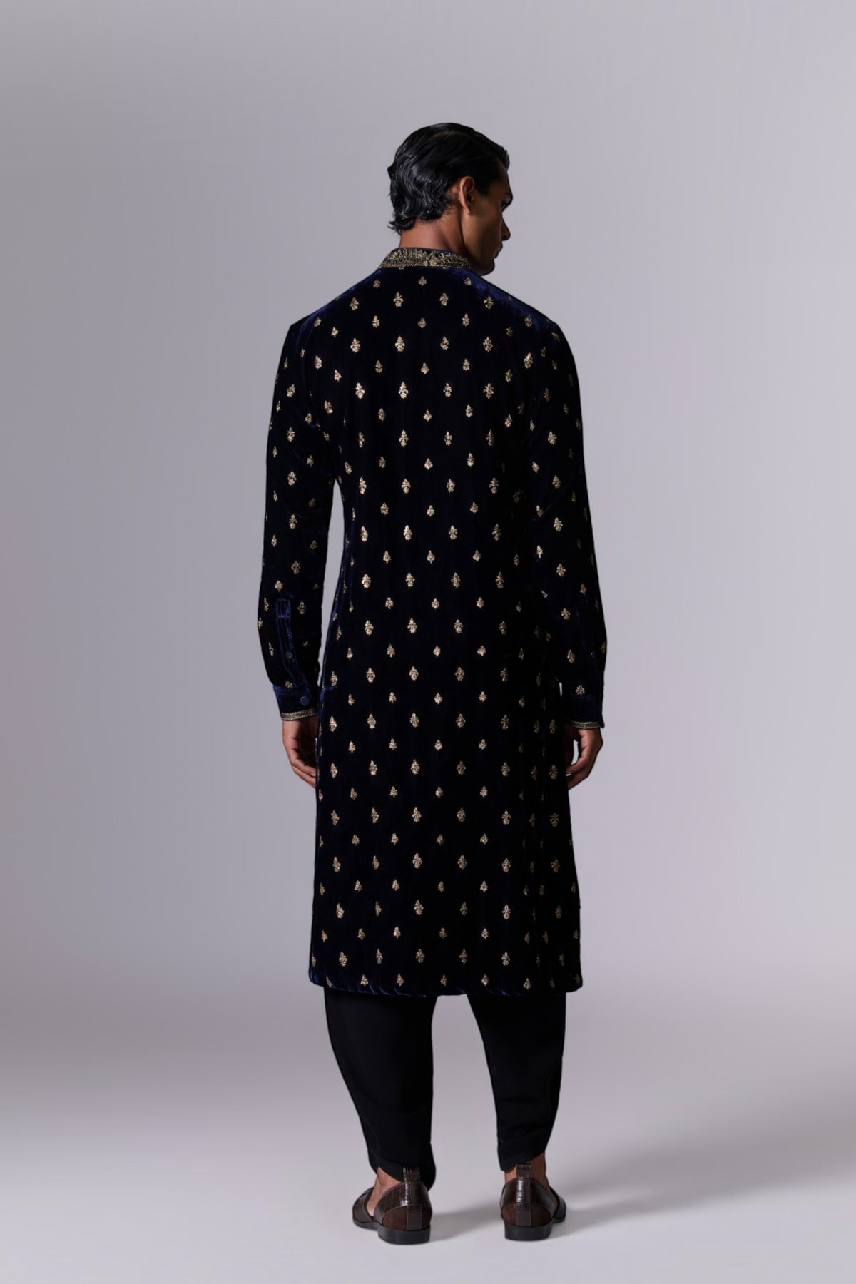 Midnight Blue Printed Kurta Set