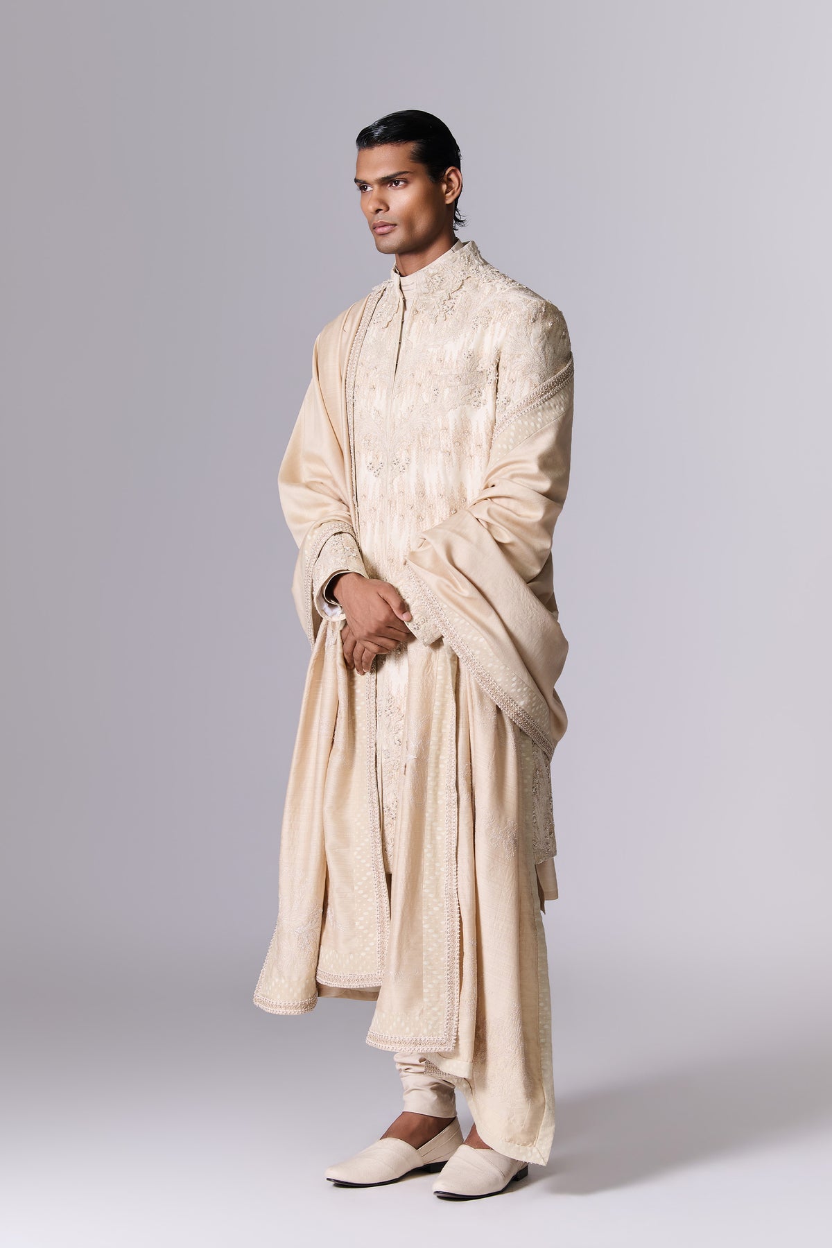 Moondust Embroidered Sherwani Set