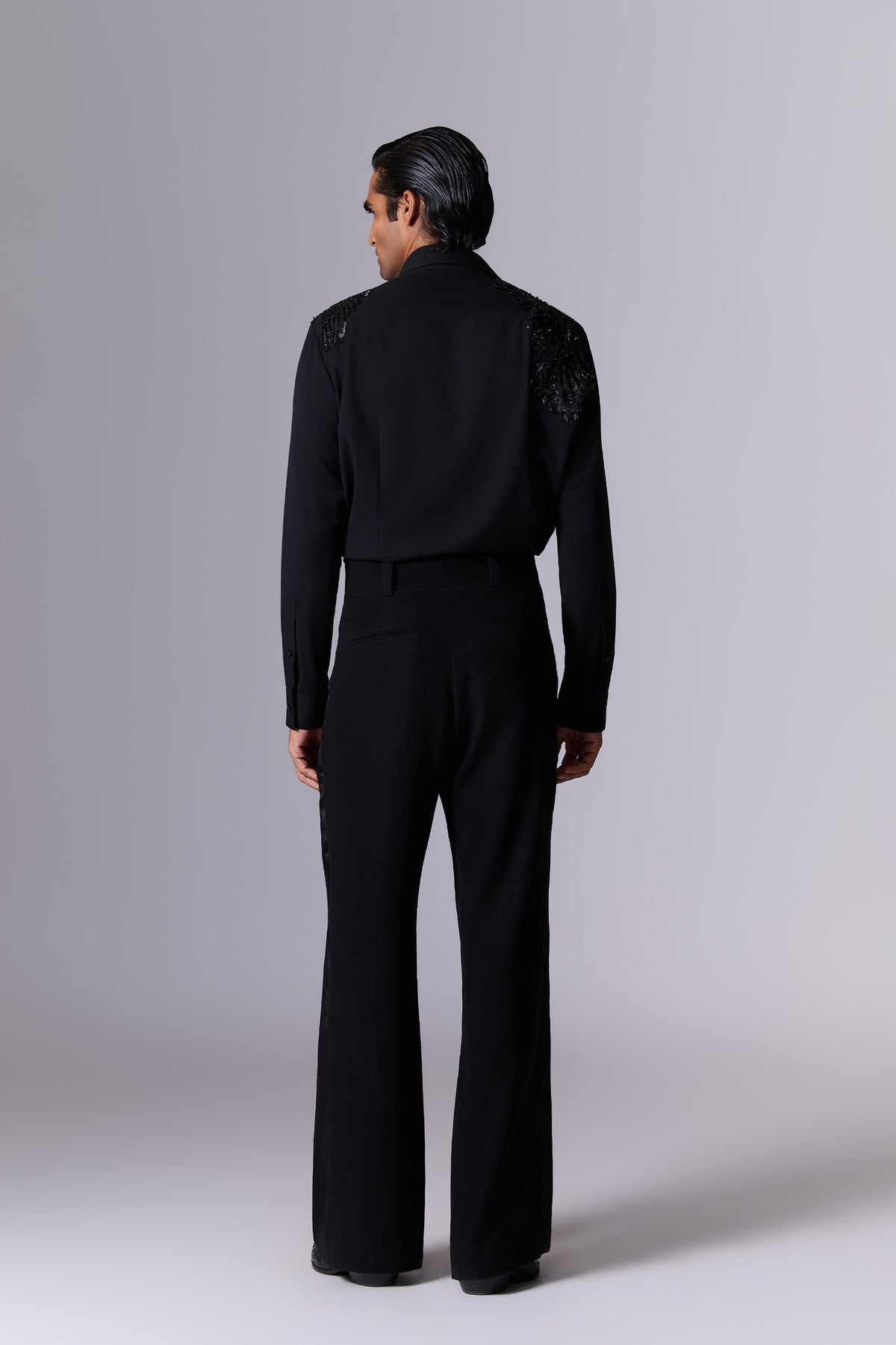 Obsidian Black Tailored Shirt