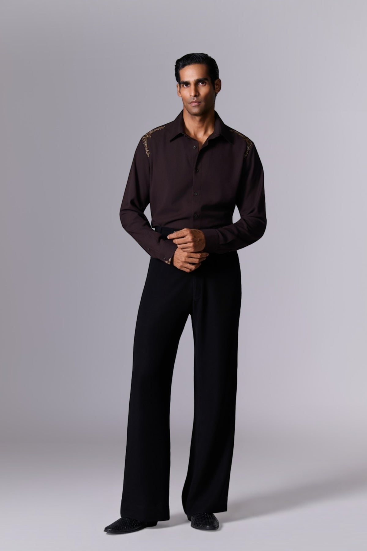 Choco Embroidered Shoulder Shirt